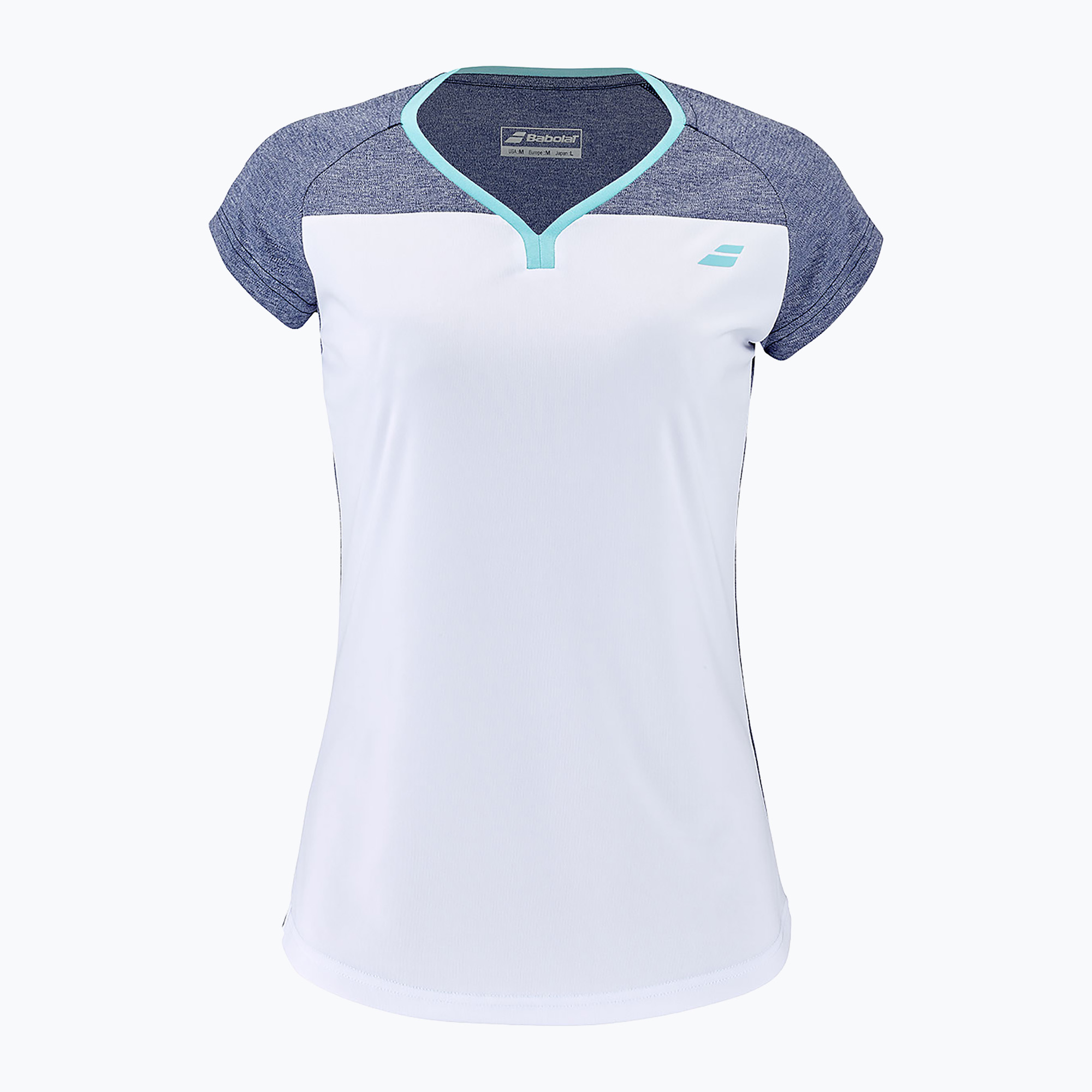 Detské tenisové tričko Babolat Play Cap Sleeve white 3GTE011