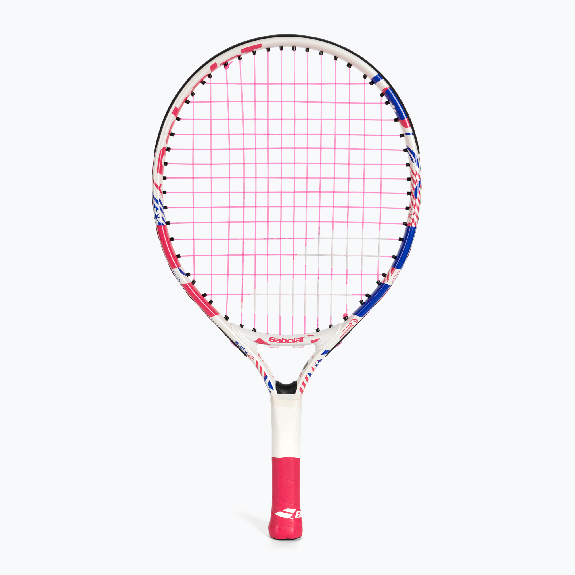 Detská tenisová raketa Babolat B Fly 17 bielo-ružová 140483