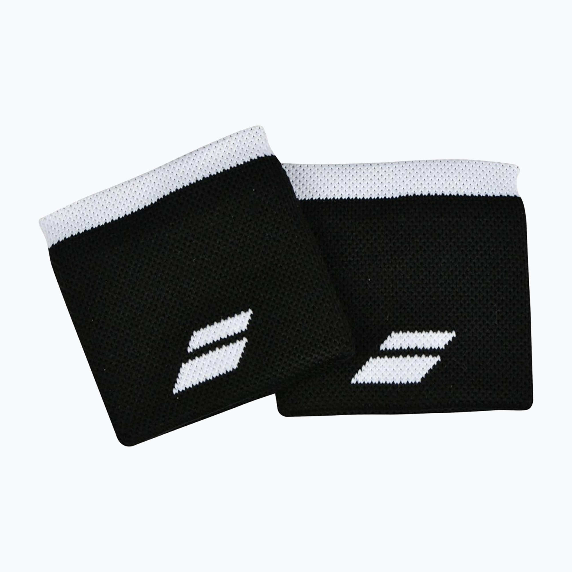 Potítka na zápästie s logom Babolat 2 ks čierna/biela (Logo Wristband 5UA1261)