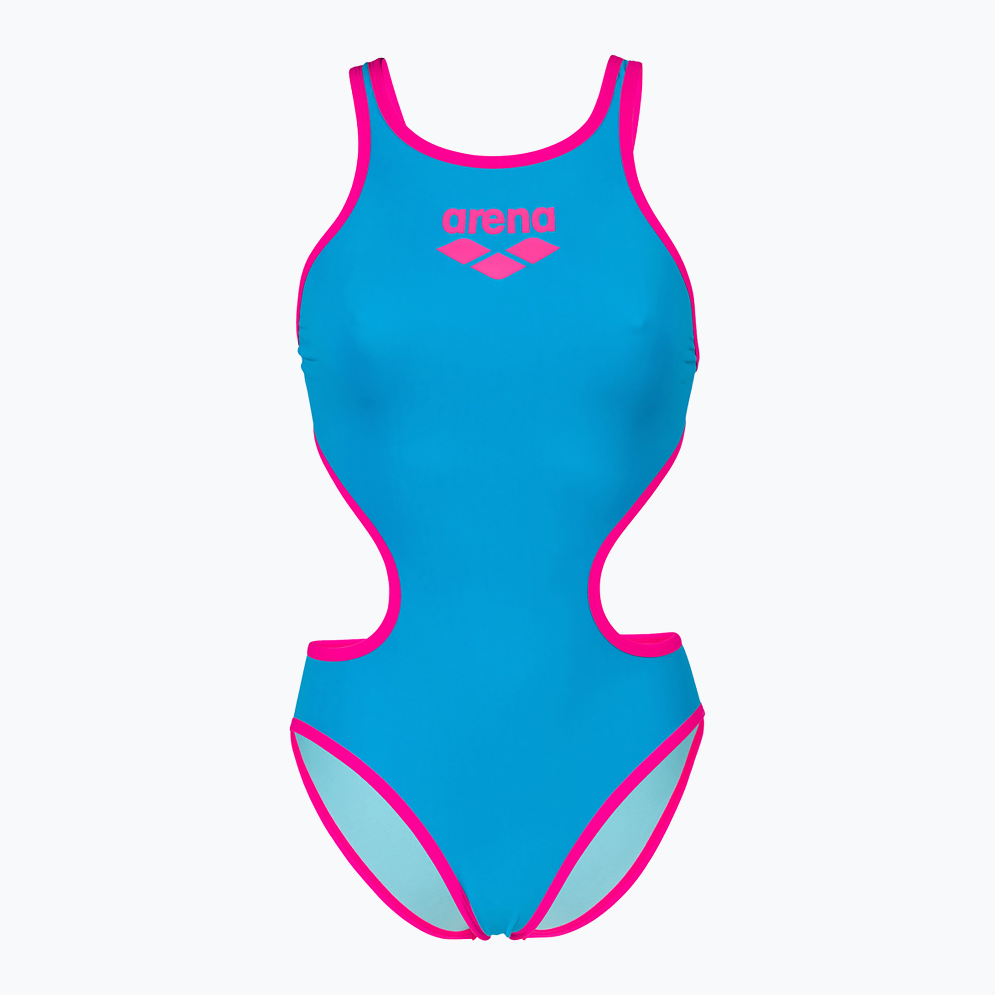 Dámske jednodielne plavky arena One Biglogo One Piece tyrkysová/fluo ružová (One Biglogo One Piece 001198/890)