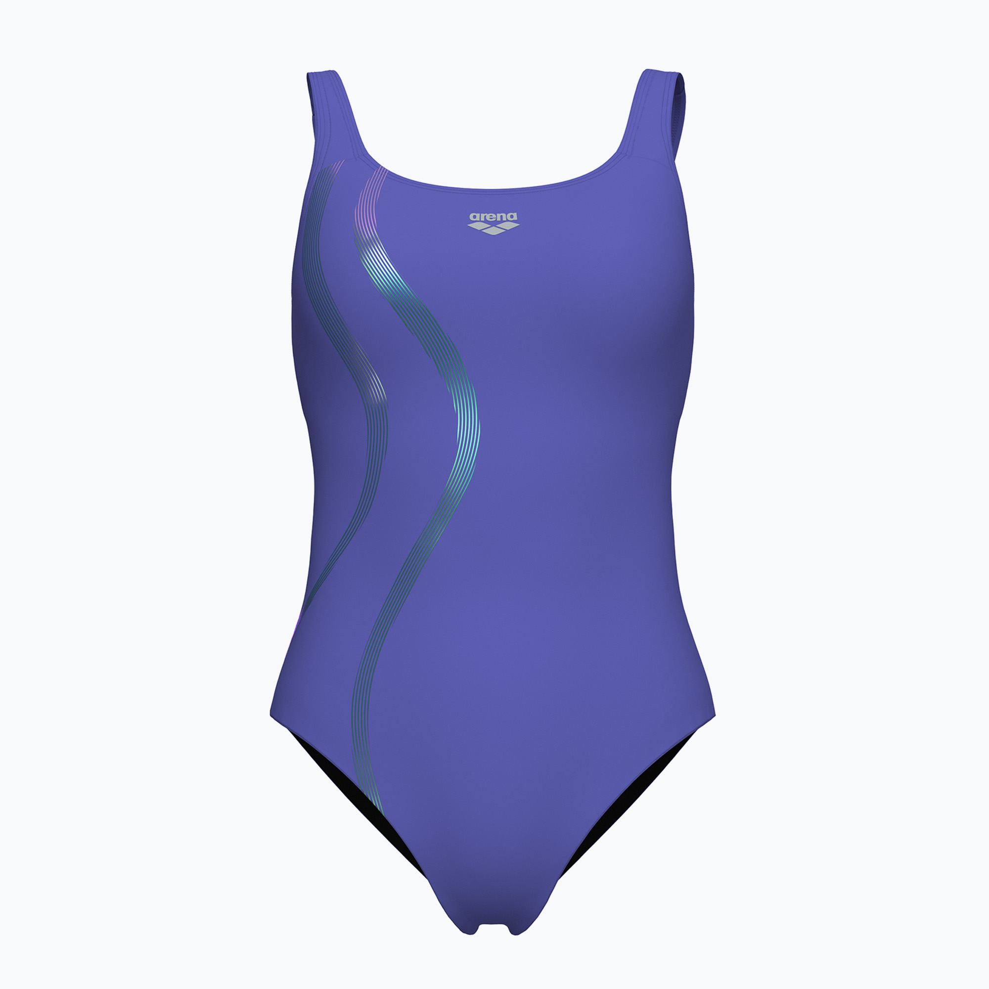 Dámske jednodielne plavky arena Ginevra Wing Back violet