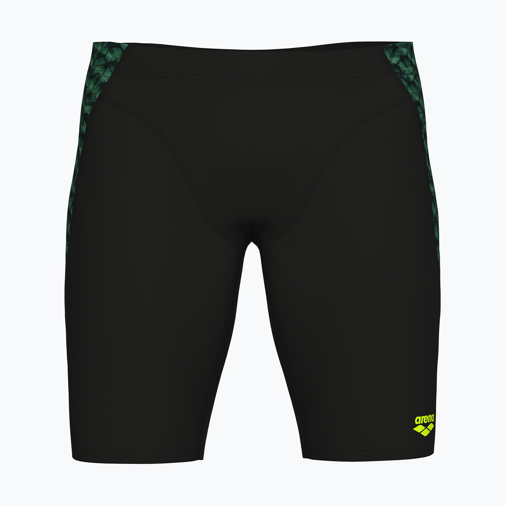 Pánske plavky arena Monogram Jammer black/dark sage multi (Monogram Swim Jammer 009079/550)