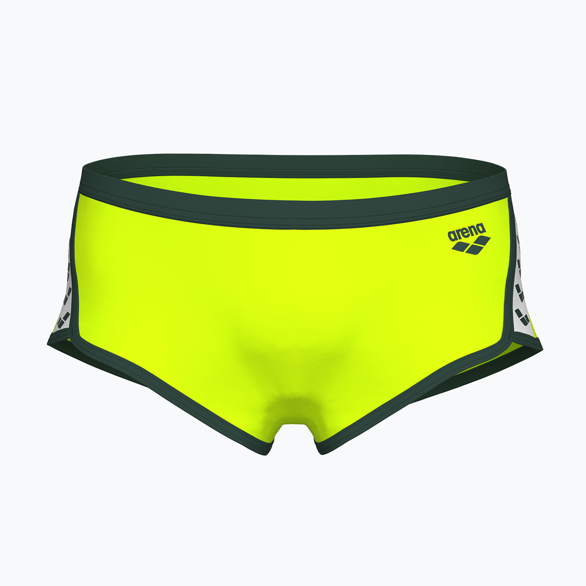Pánske plavky Arena Swim Low Waist Short Solid artic lime/dark sage (Icons Swim Low Waist Short Solid 005046/660)