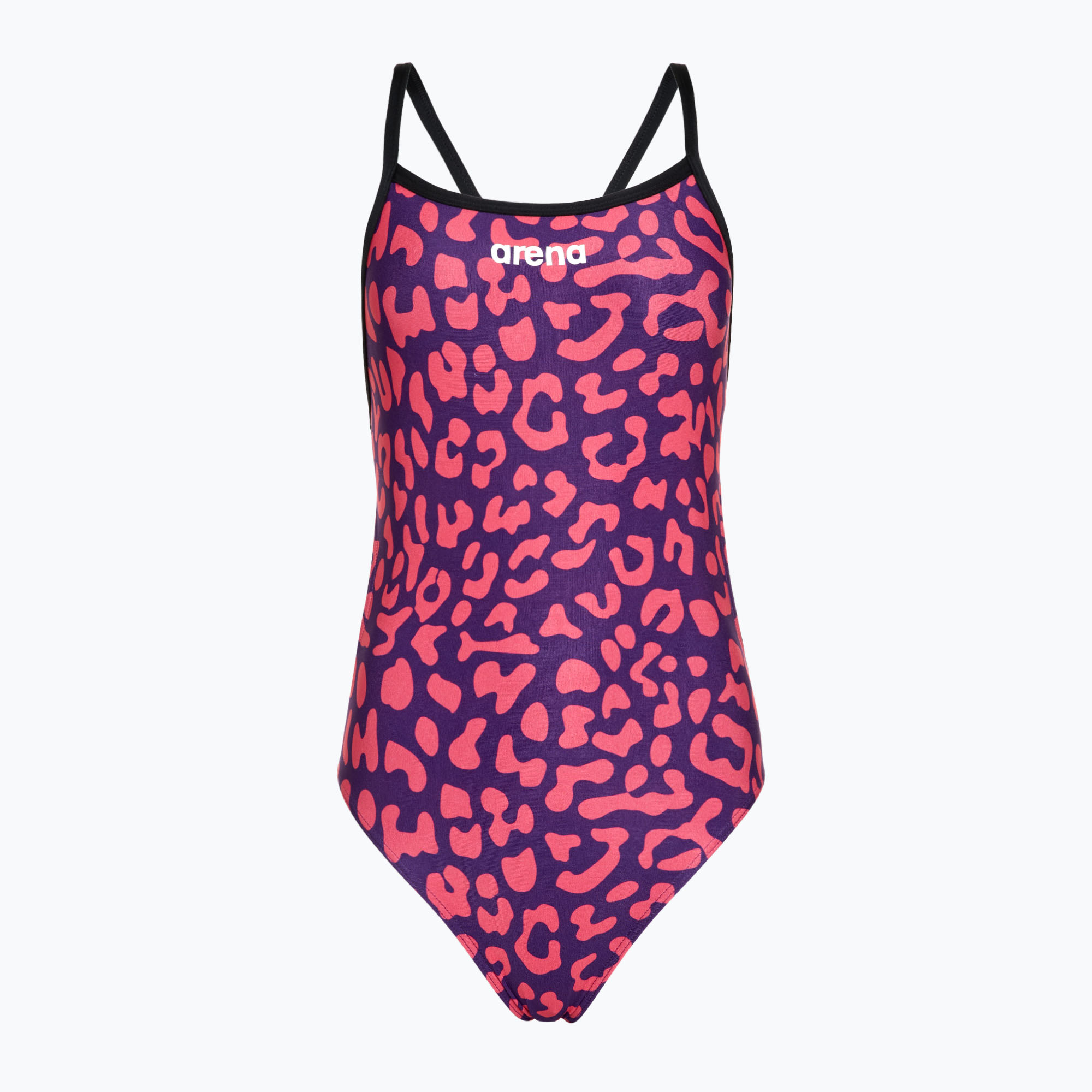 Dámske jednodielne plavky arena Printed Challenge Back fuchsia multi/black (Printed Challenge Back 009443/950)