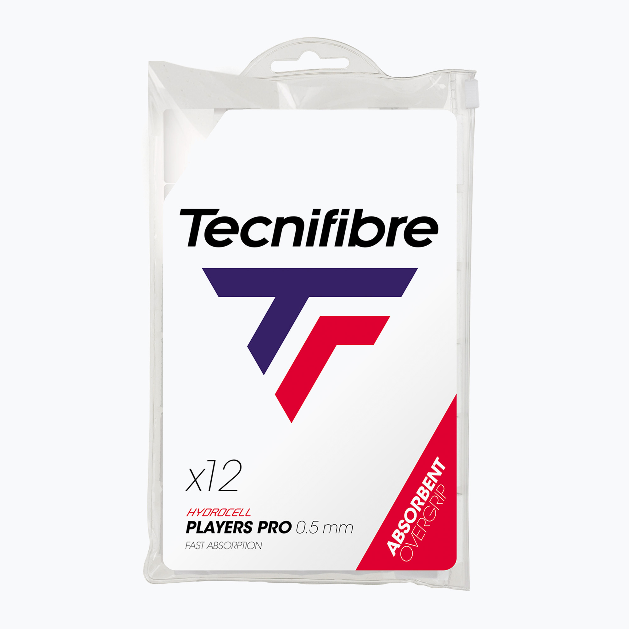 Omotávka na tenisové rakety Tecnifibre Pro Players 12 ks white (Pro Players 52ATPPLA12)
