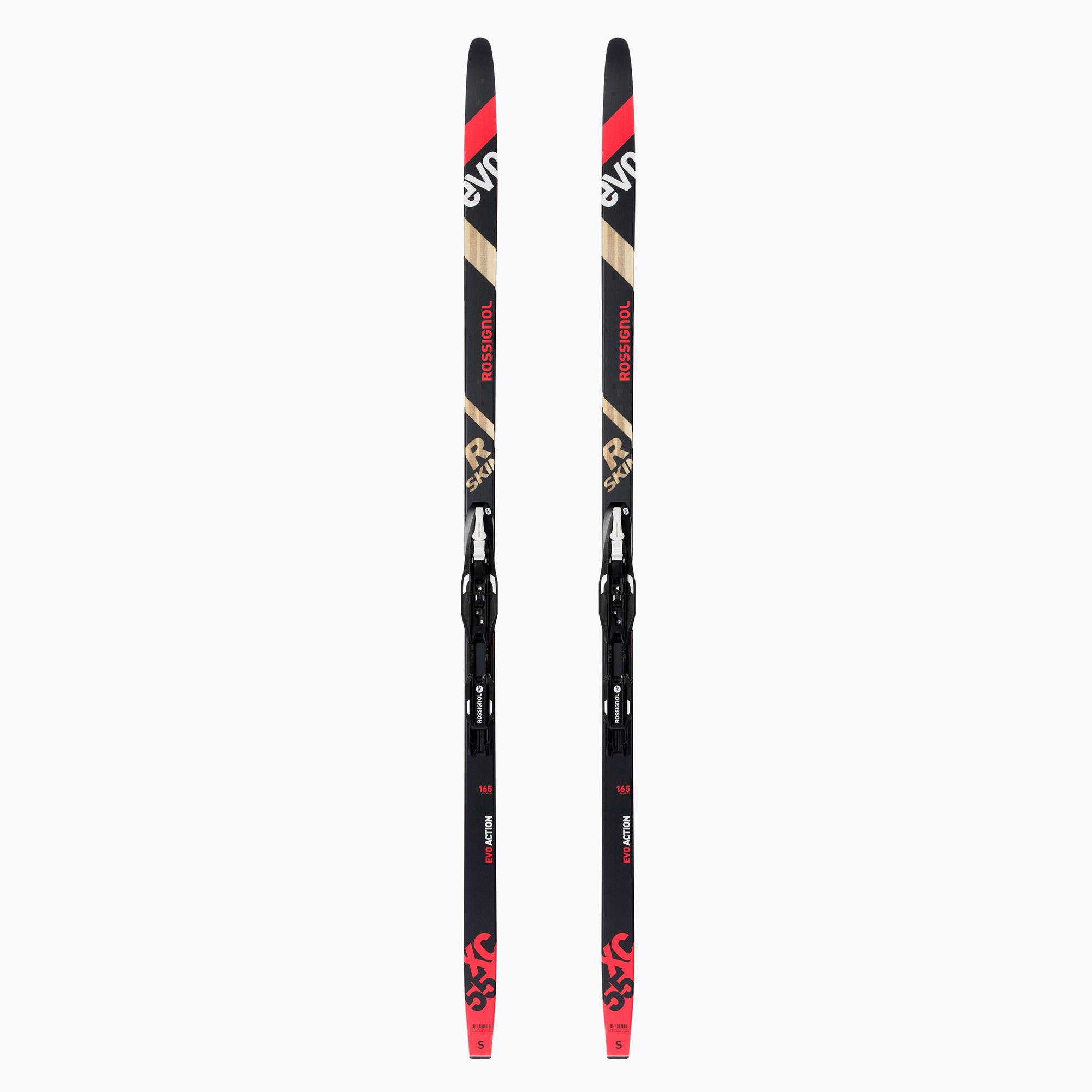 Pánske bežecké lyže Rossignol Evo XC 55 R-Skin + Control SI red/black