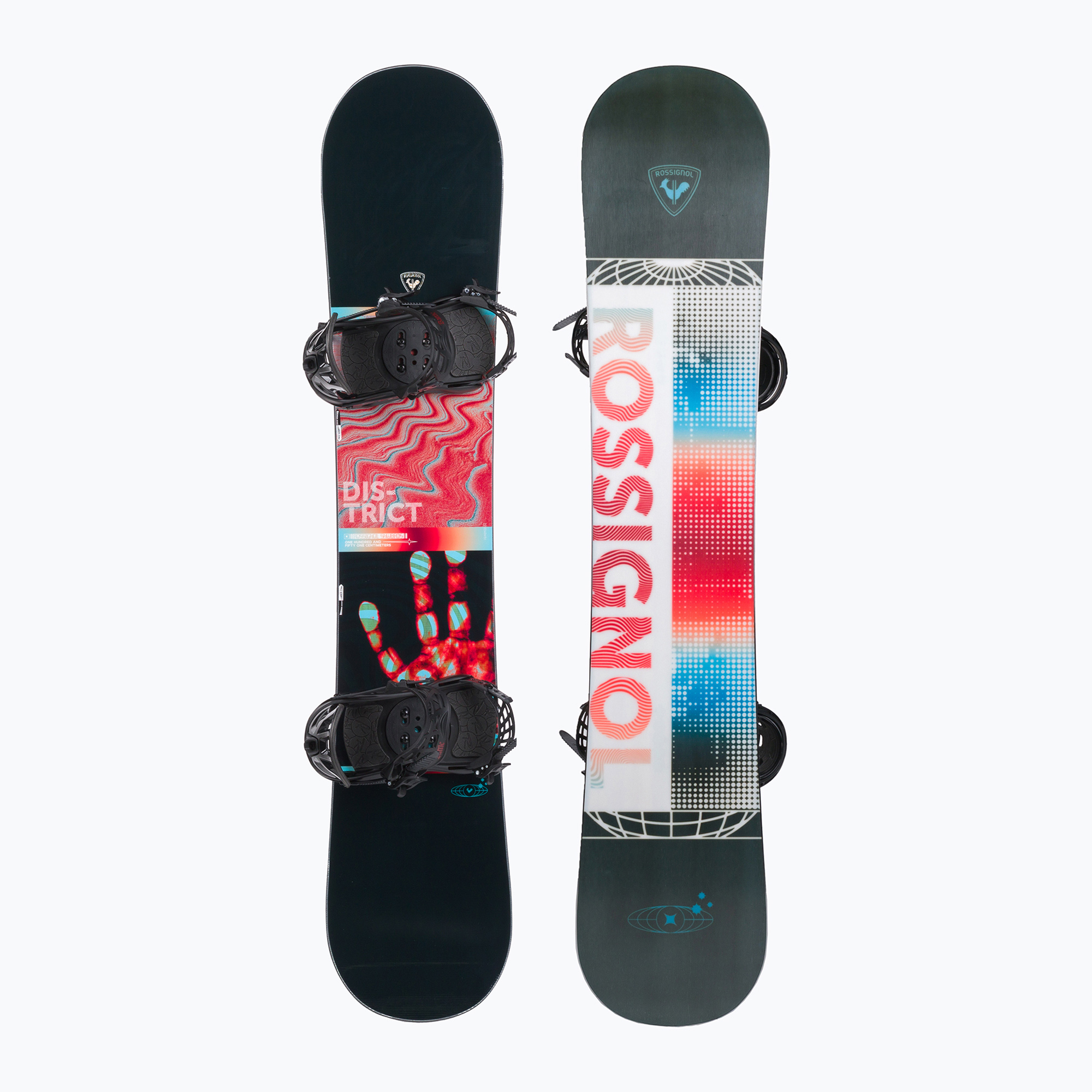 Snowboard Rossignol District Infrablack   Battle M/L-black/red