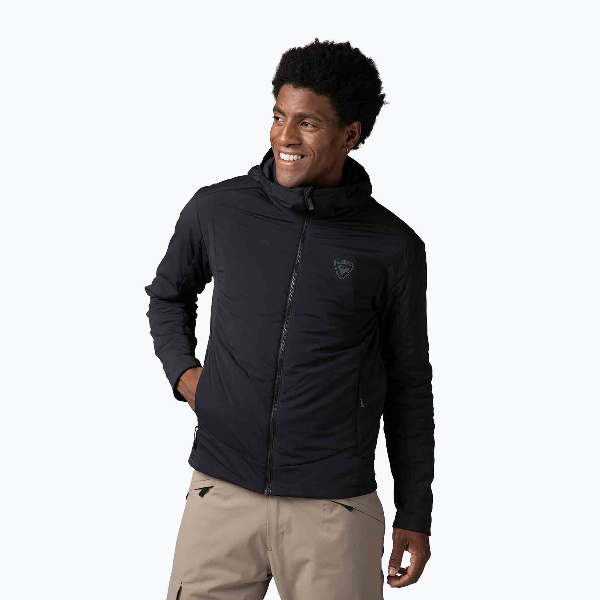 Pánska trekingová mikina Rossignol Opside Hoodie black (Opside Hoodie RLMMJ14)