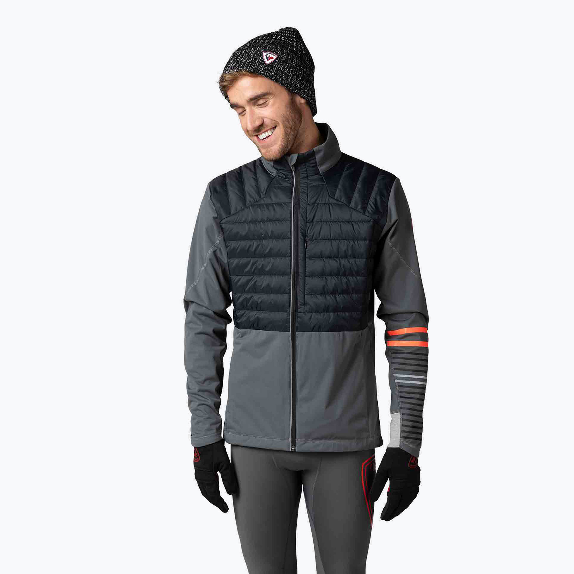 Rossignol Poursuite Warm onyx grey pánska hybridná bunda (Poursuite Warm RLMMJ17_23N)