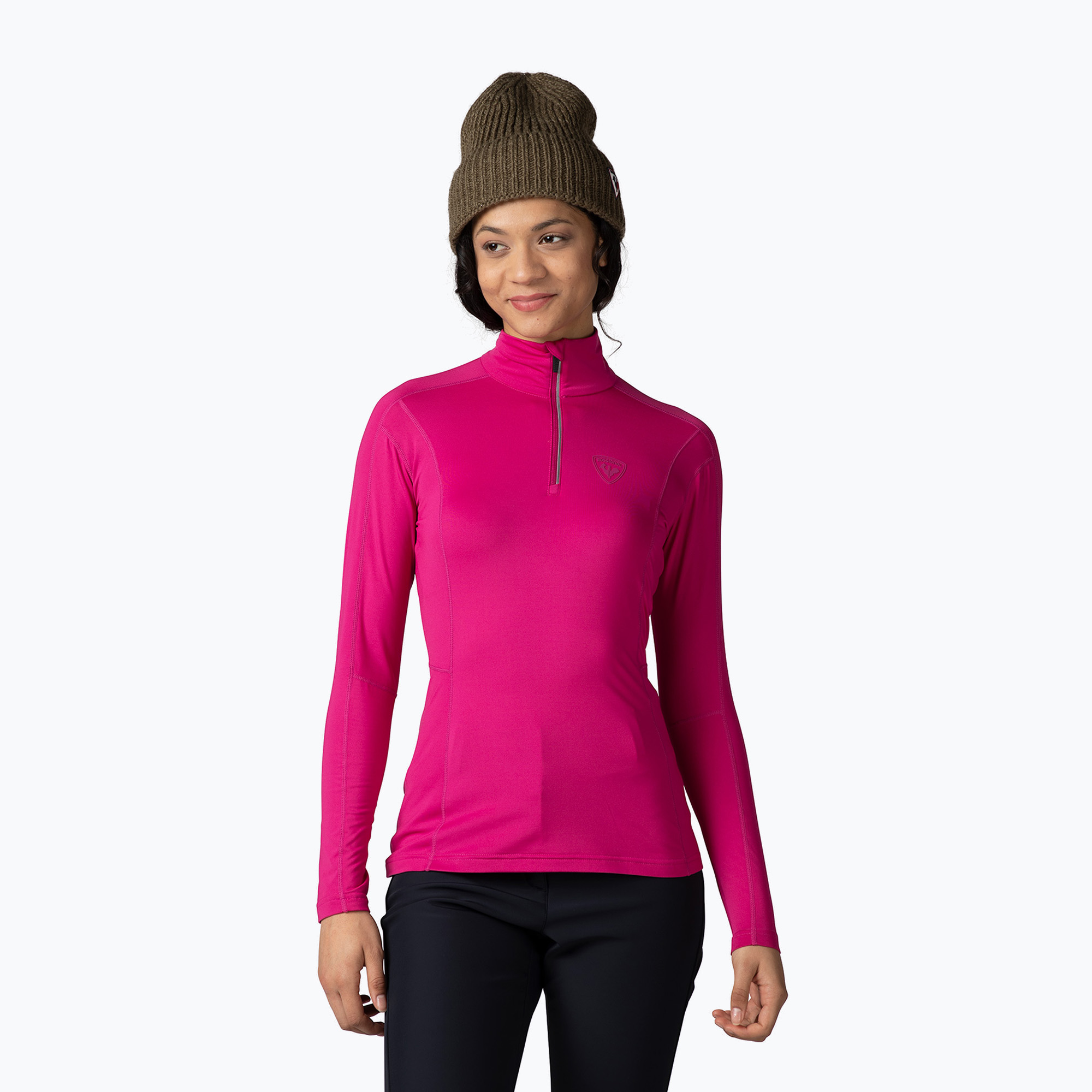 Dámska termo mikina Rossignol Classique 1/2 Zip orchid pink (Classique 1/2 Zip RLMWL08)