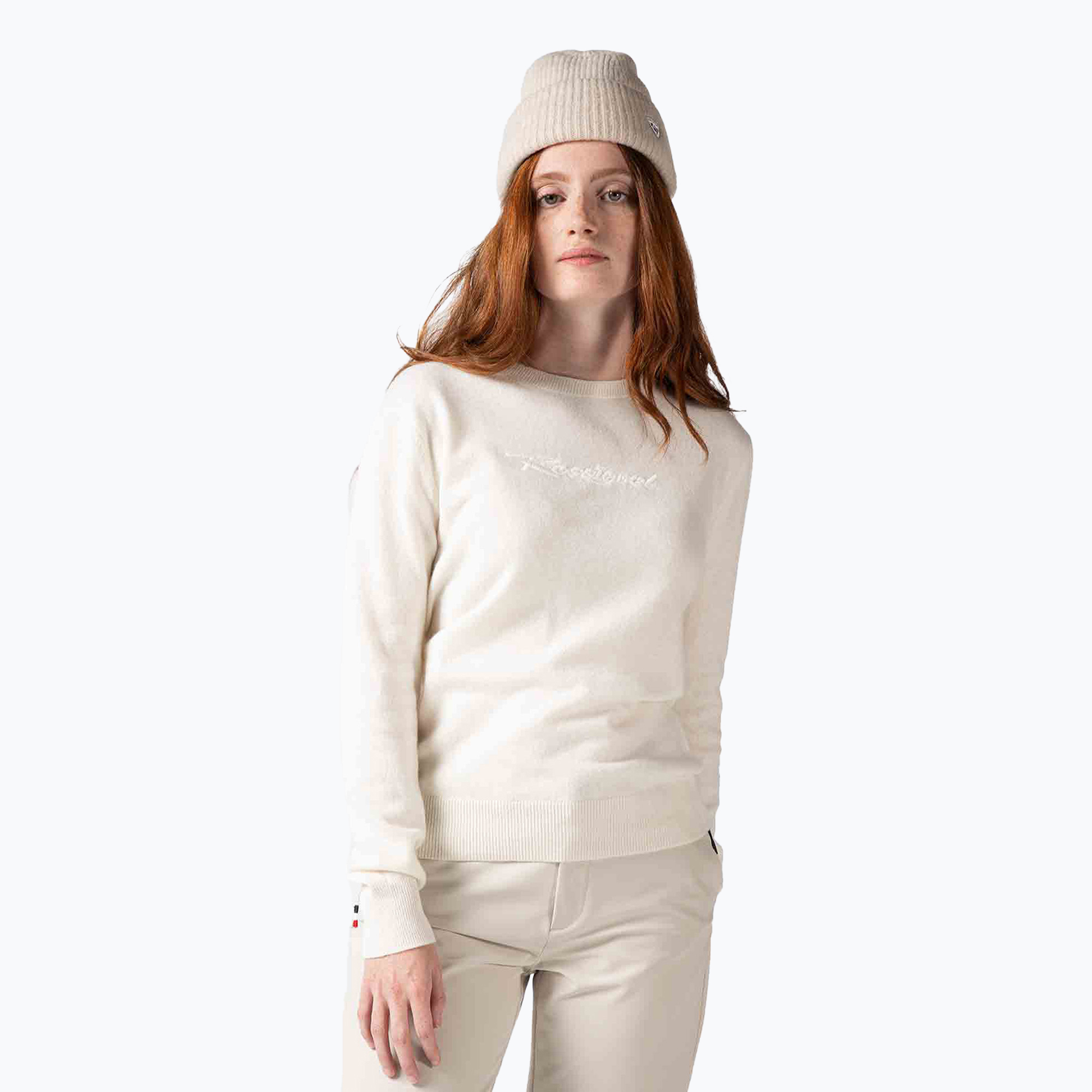 Dámsky sveter Rossignol Signature Rossignol Knit white (Signature Rossignol Knit RLMWO19_100)