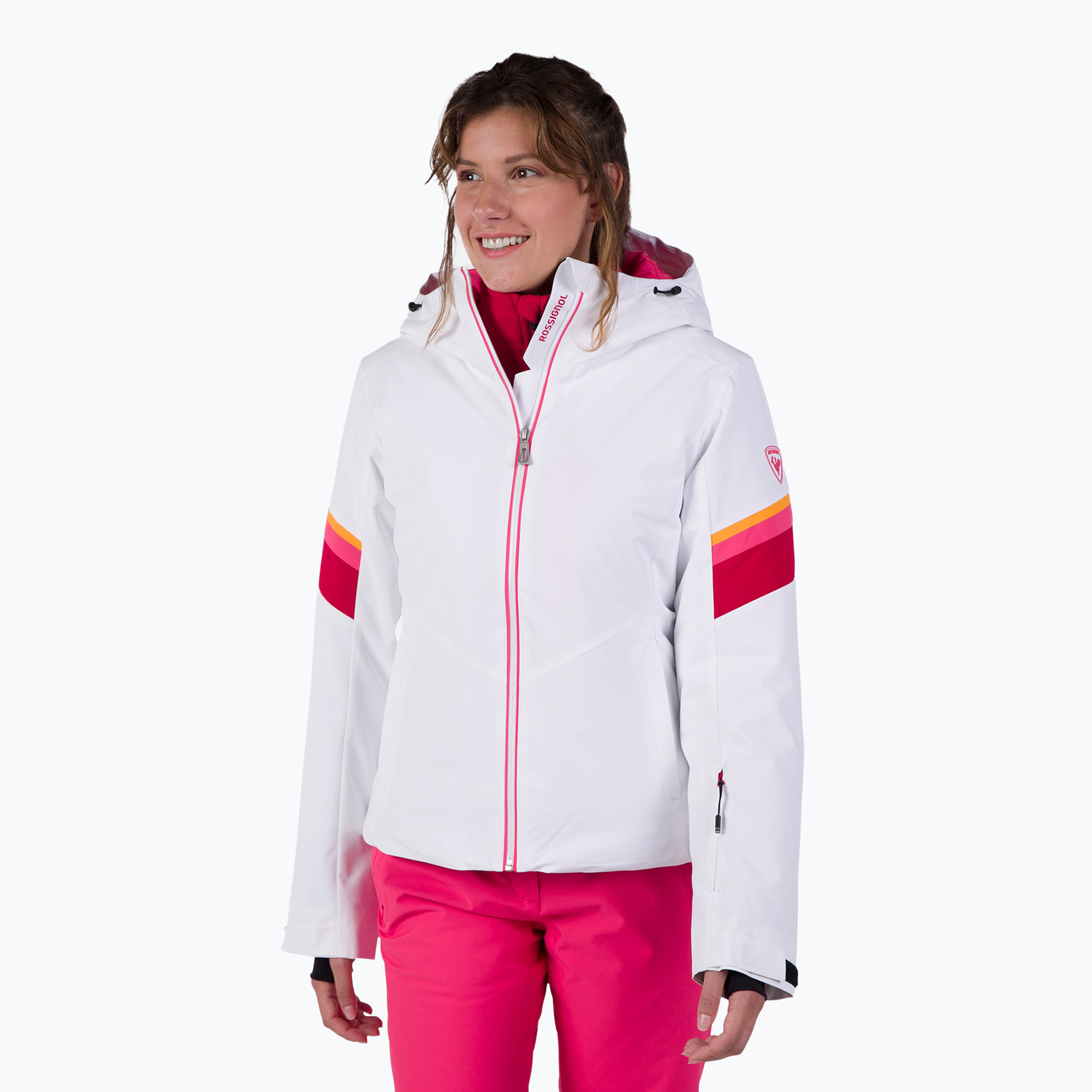Dámska lyžiarska bunda Rossignol Strawpile Jkt white (Strawpile Jkt RLNWJ09_100)