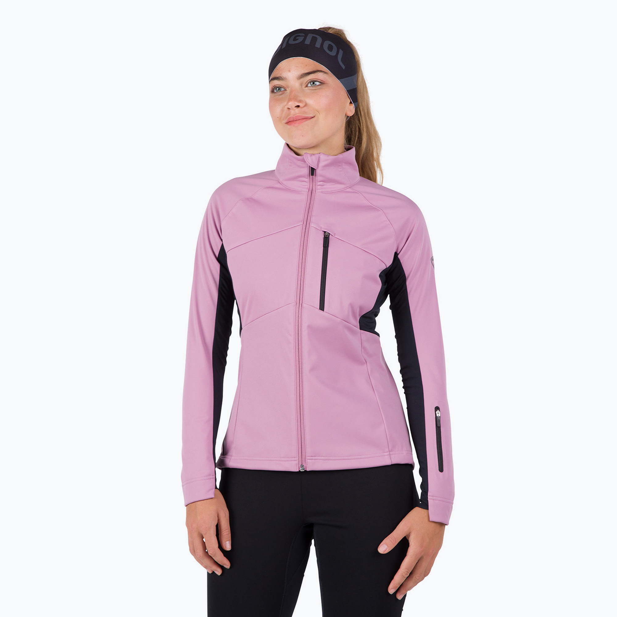 Dámska softshellová bunda Rossignol Genetys moonlite mauve (Genetys RLNWJ17_35P)