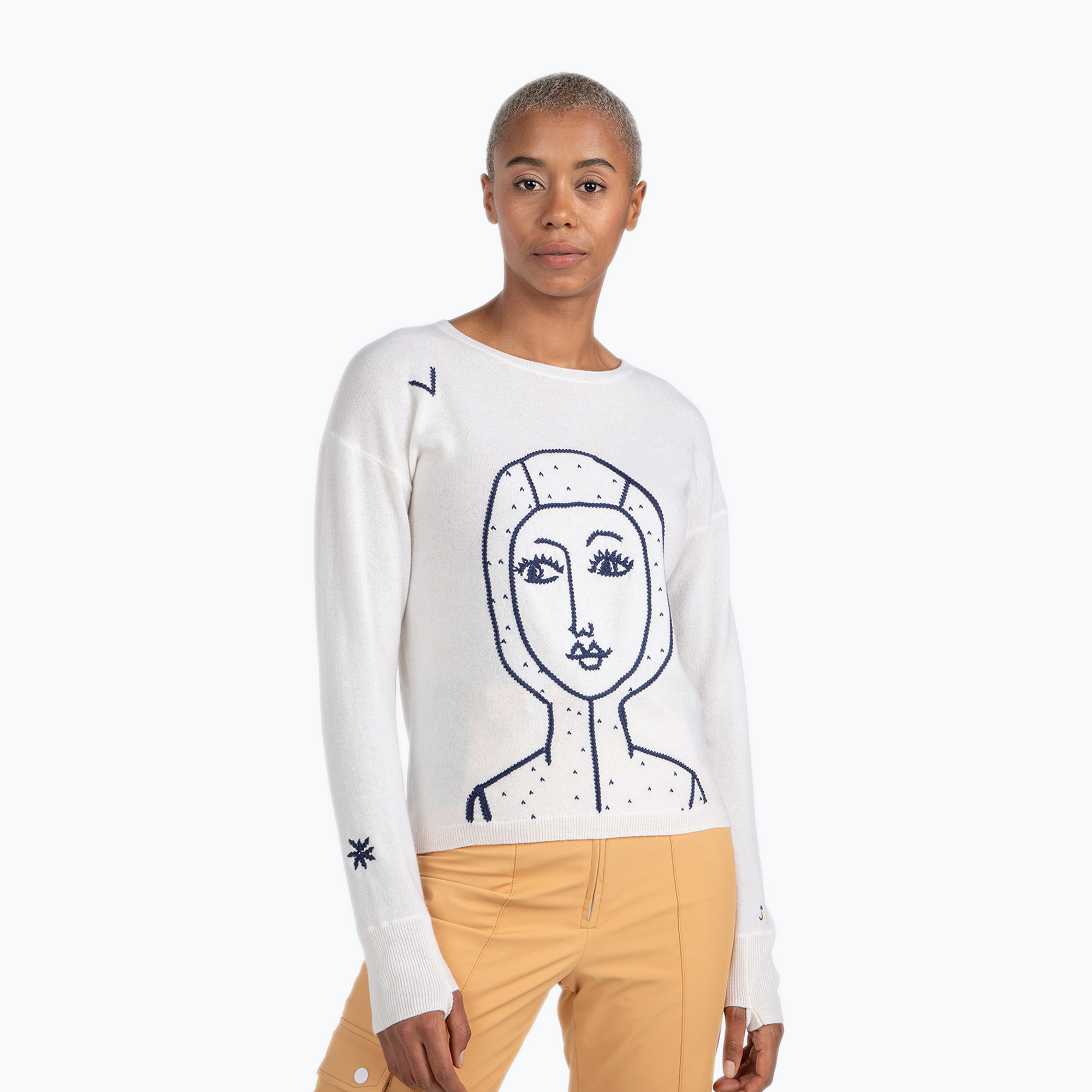Dámsky sveter Rossignol Jcc Lina Pull white (Jcc Lina Pull RLNWO09)