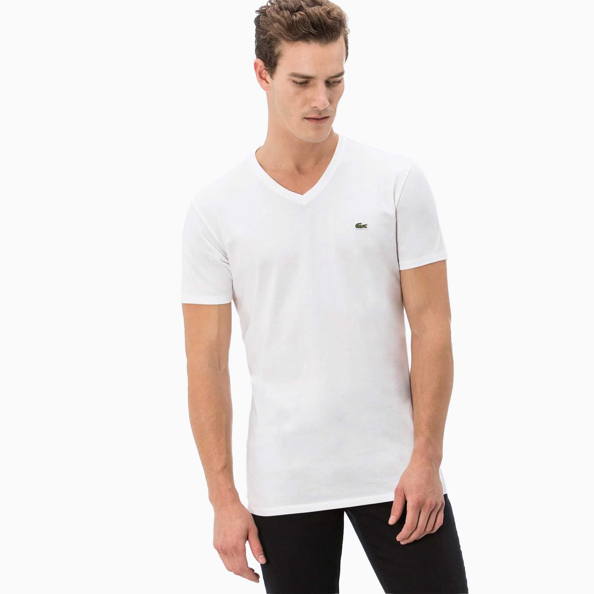 Pánske tričko Lacoste TH2036 white (TH2036)