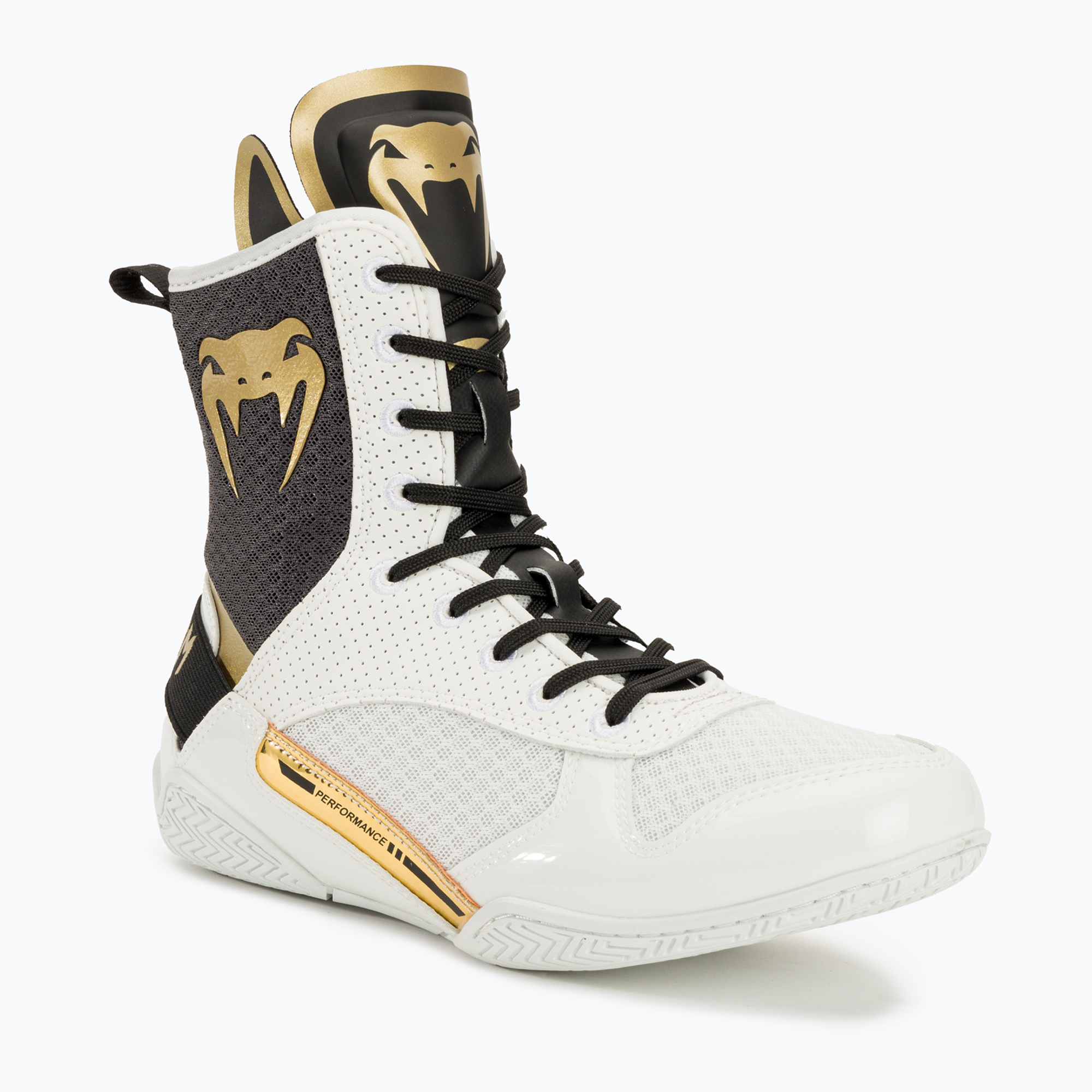 Boxerská obuv Venum Elite white/black/gold (Elite Boxing 03681)