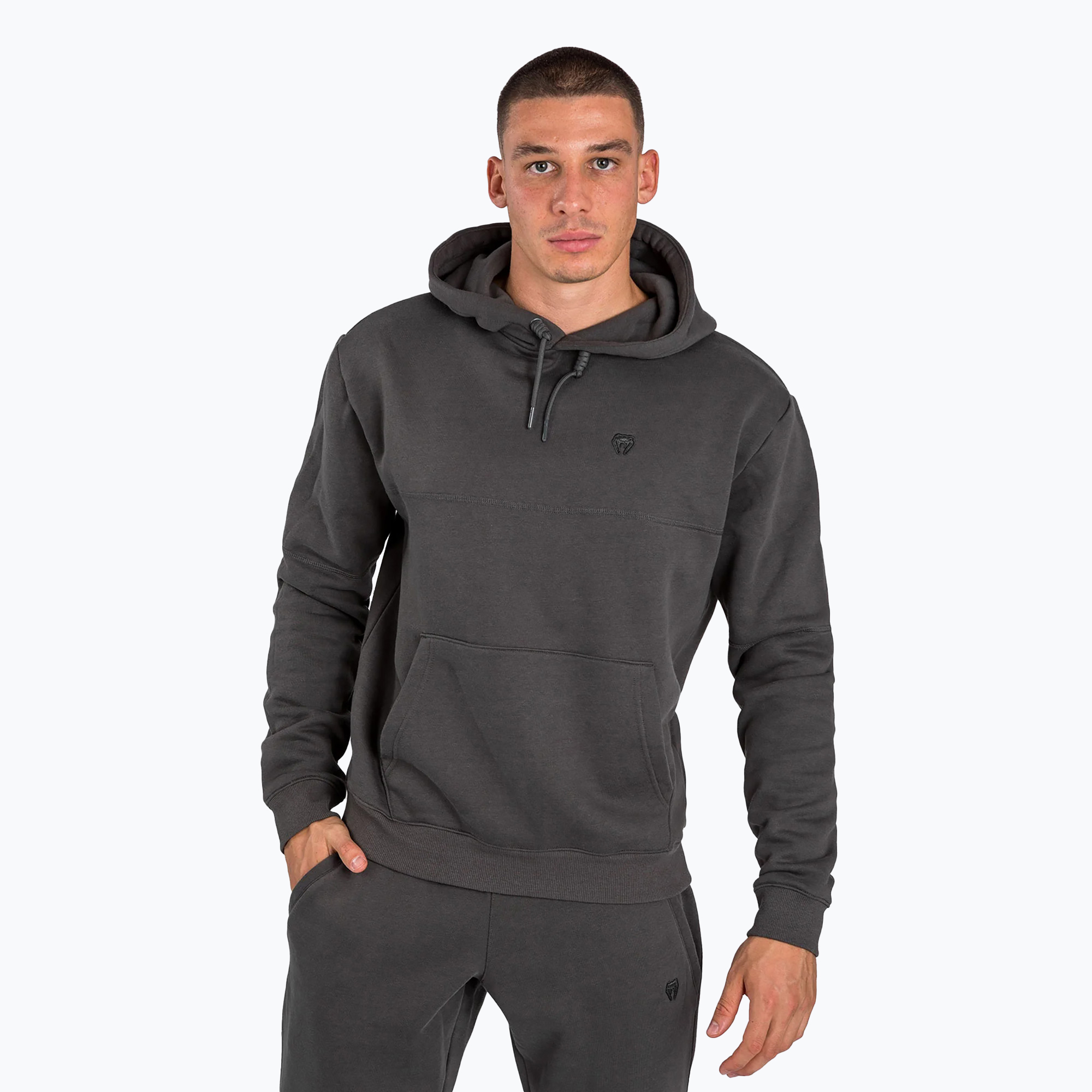 Pánska mikina Venum Silent Power Hoodie šedá (Silent Power Hoodie VENUM-05015-010)
