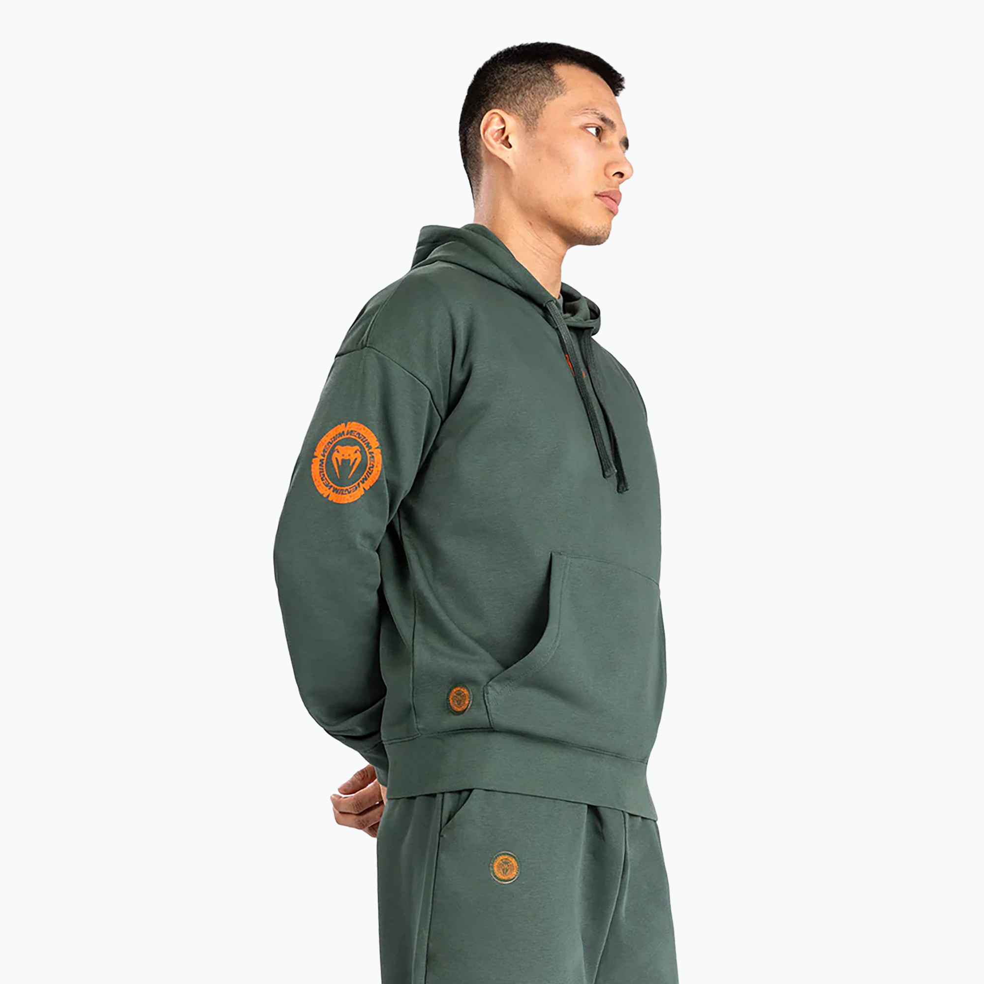 Pánska mikina Venum Vortex XL Lite Hoodie khaki (Vortex XL Lite Hoodie VENUM-05216-015)