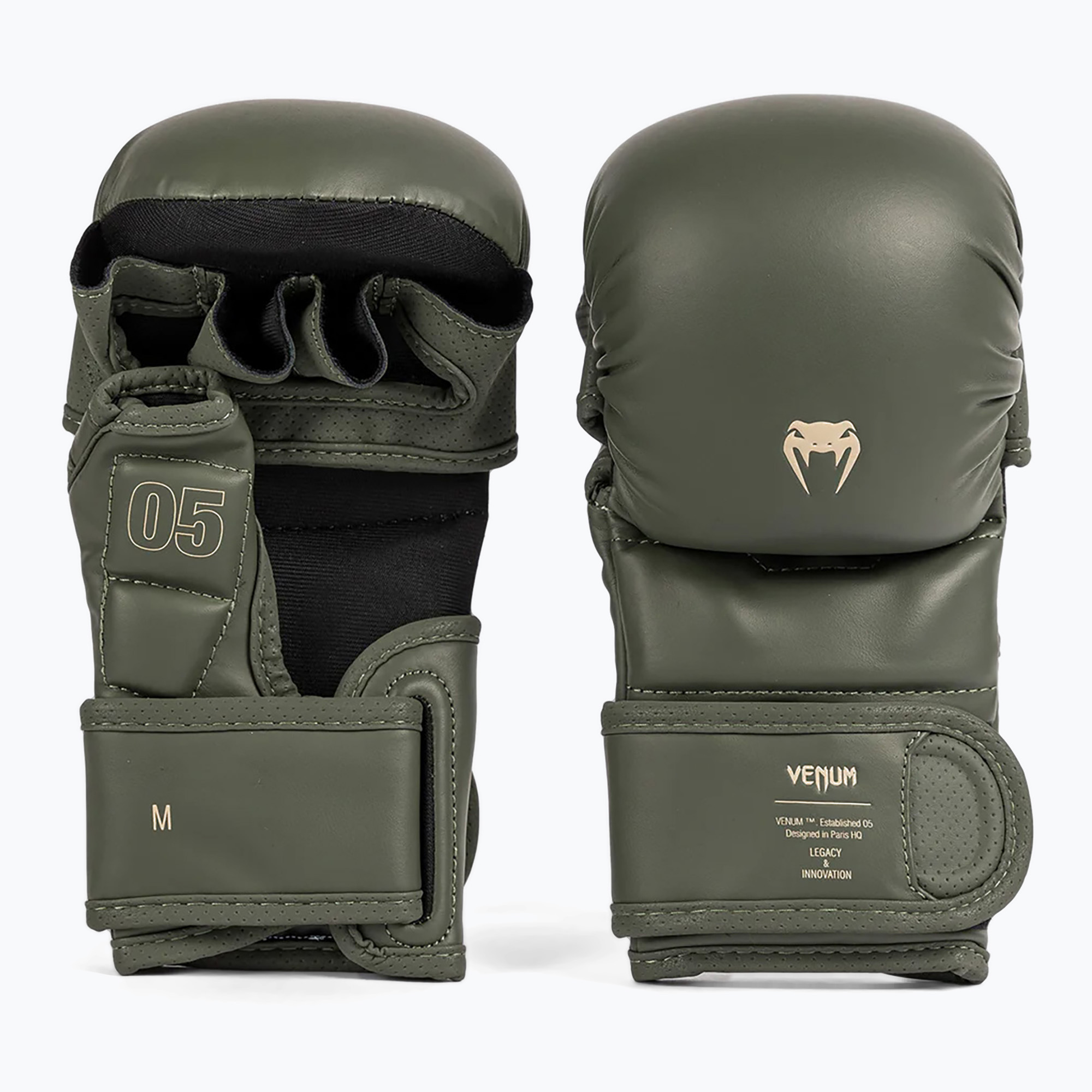 Pánske boxerské rukavice Venum Impact Evo military green (Impact Evo Boxing Gloves VENUM-05065-015)