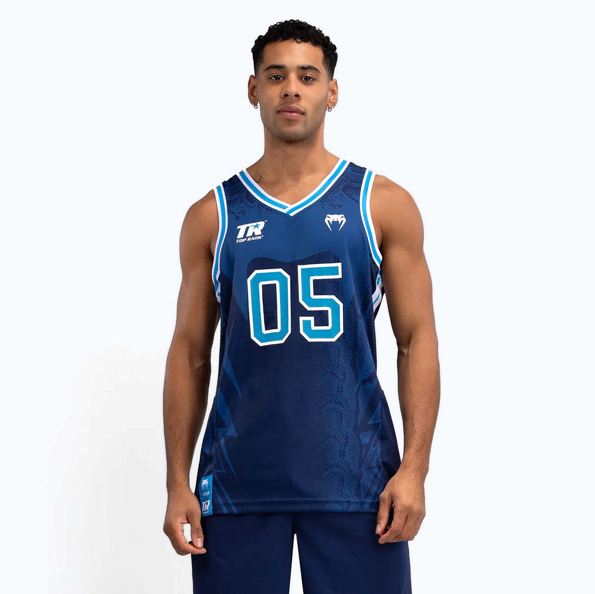 Venum X Top Rank Originálny pánsky basketbalový dres navy blue (X Top Rank Original Men'S Basketball Jersey VENUM-05302-004)