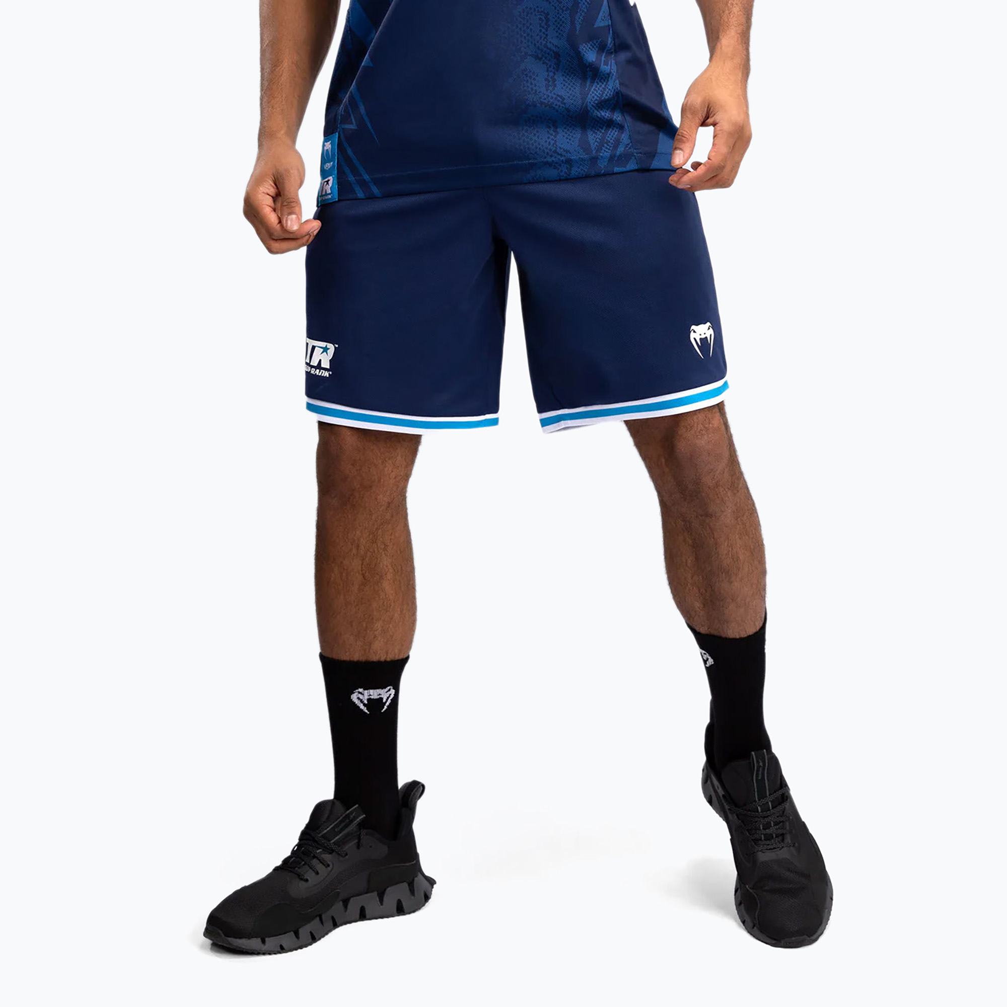 Pánske basketbalové šortky Venum X Top Rank Originálne navy blue (X Top Rank Original Men'S Basketball Shorts VENUM-05303-004)