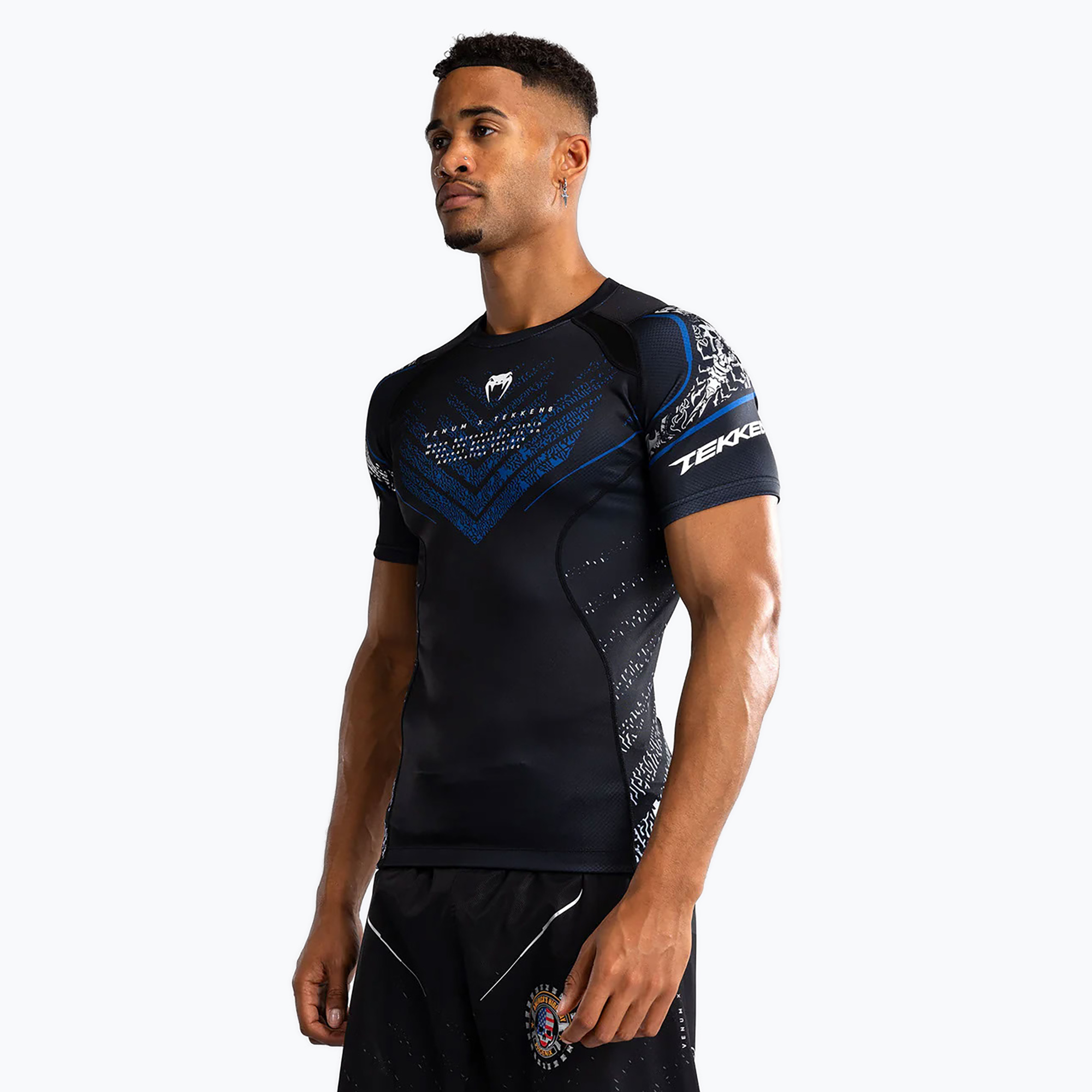 Venum X Tekken 8 pánsky Rashguard - Paul Phoenix Rashguard black/blue