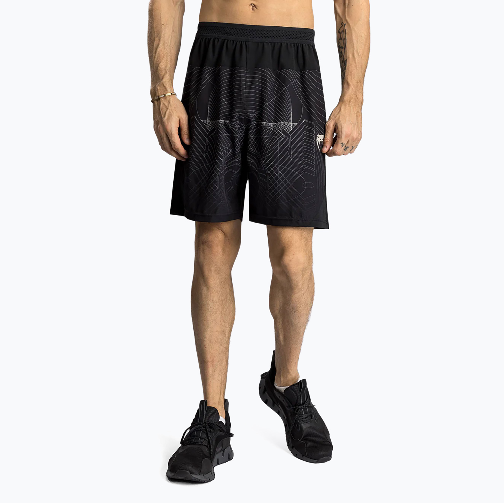 Pánske tréningové šortky Venum G-Fit Air Men'S Training Shorts deep black/desert sand (G-Fit Air Men'S Training Shorts VENUM-05006-617)