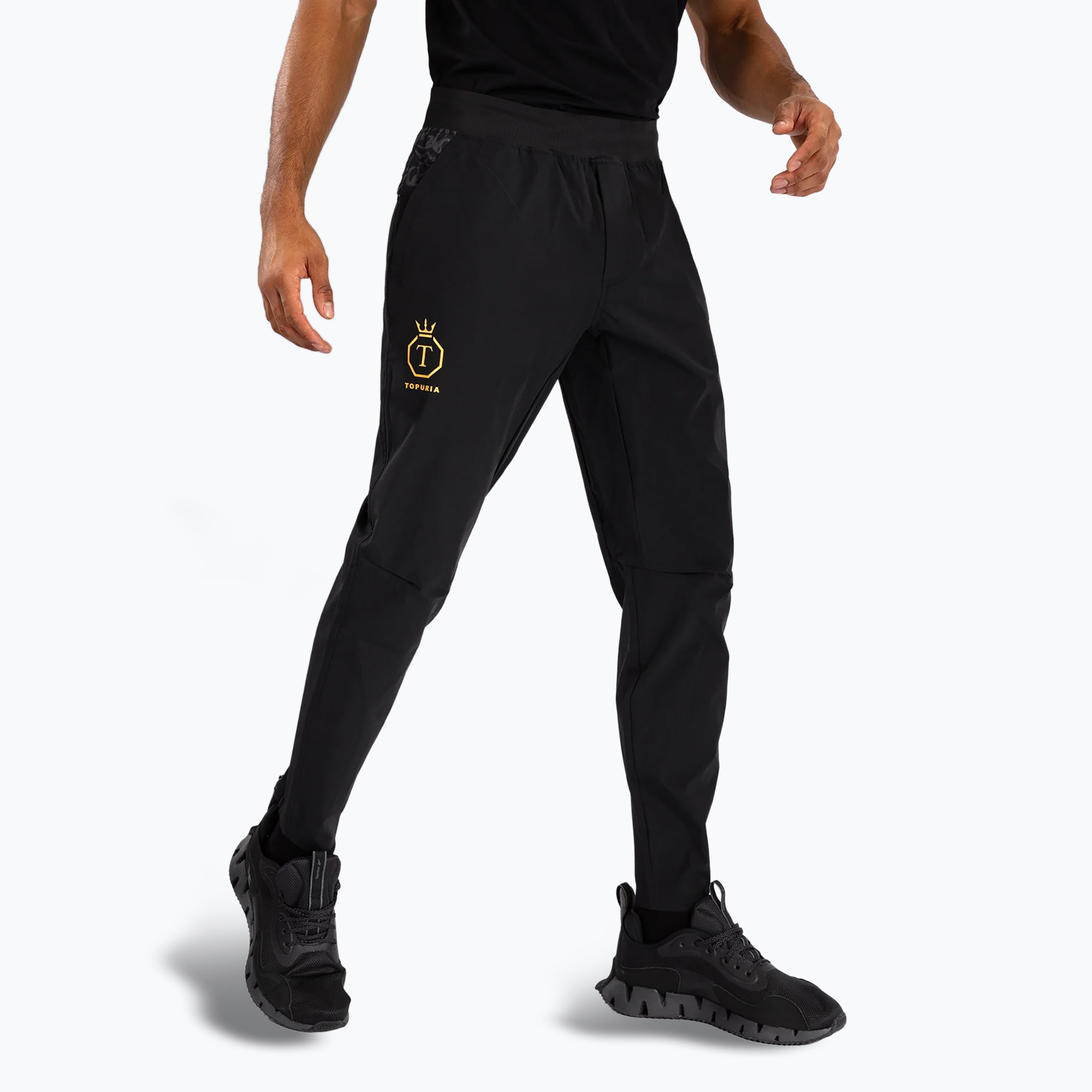 Pánske nohavice Venum x Ilia Topuria Unmatched black/gold (x Ilia Topuria Unmatched VENUM-05582-126)