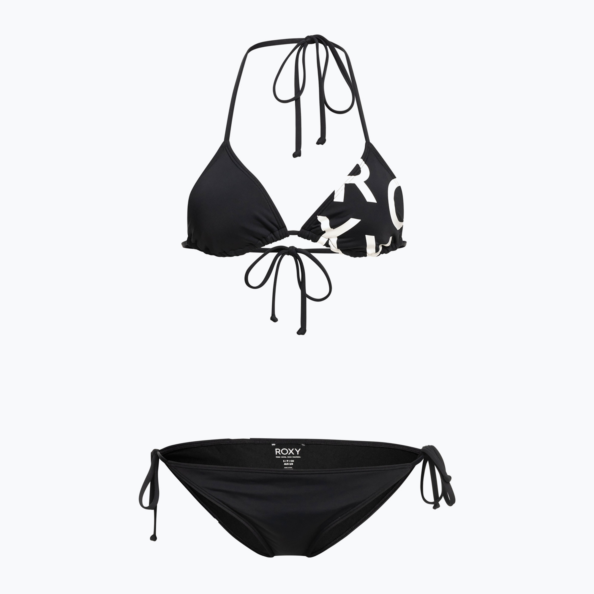 Dámske dvojdielne plavky ROXY Beach Classics Tie Side anthracite