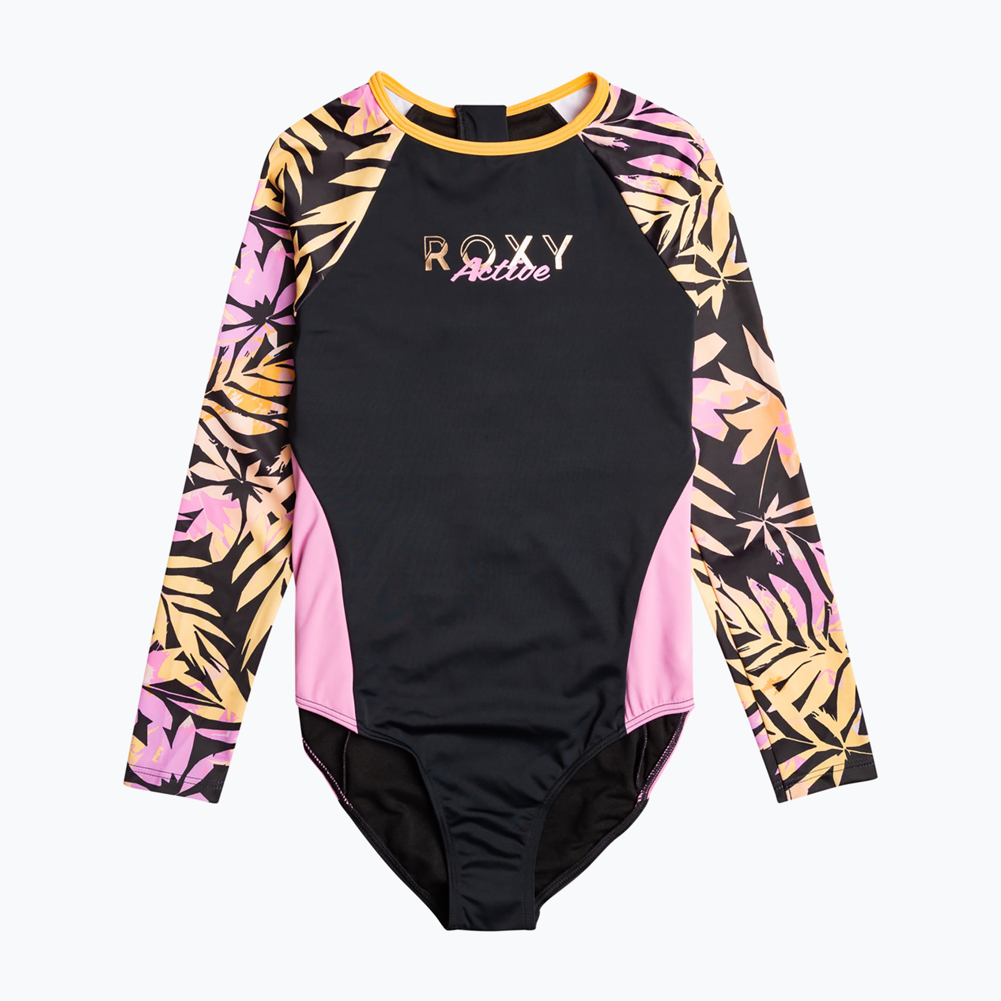 ROXY Active Joy detské plavecké body antracitová zebra jungle girl (Active Joy ERGWR03329-KVJ8)