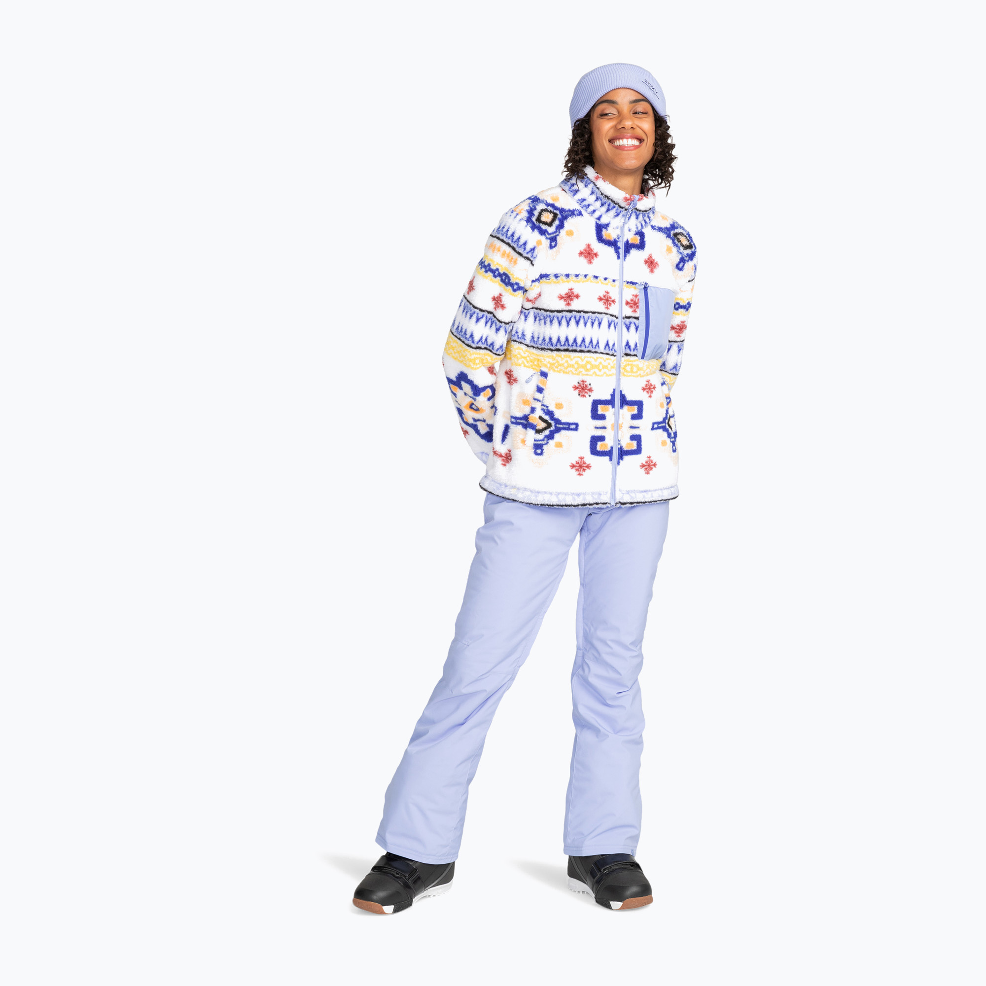 Dámska mikina ROXY Alabama Full Zip bright white chandail (Alabama Full Zip ERJFT04708)