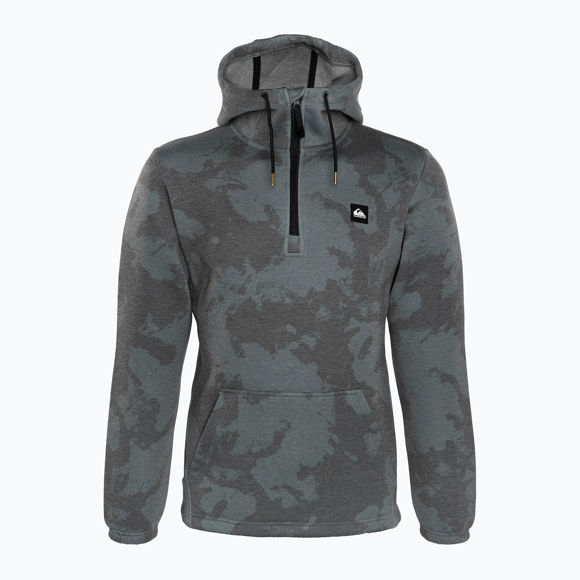 Mikina Quiksilver Shredder Hoodie tie dye true black snowboardová mikina (Shredder Hoodie EQYFT04646-KVJ8)