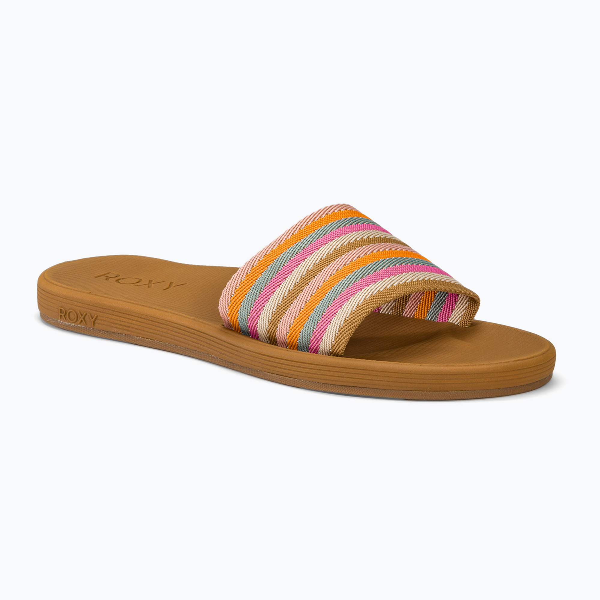 Dámske šľapky ROXY Beachie Breeze tan/crazy pink (Beachie Breeze ARJL101126)