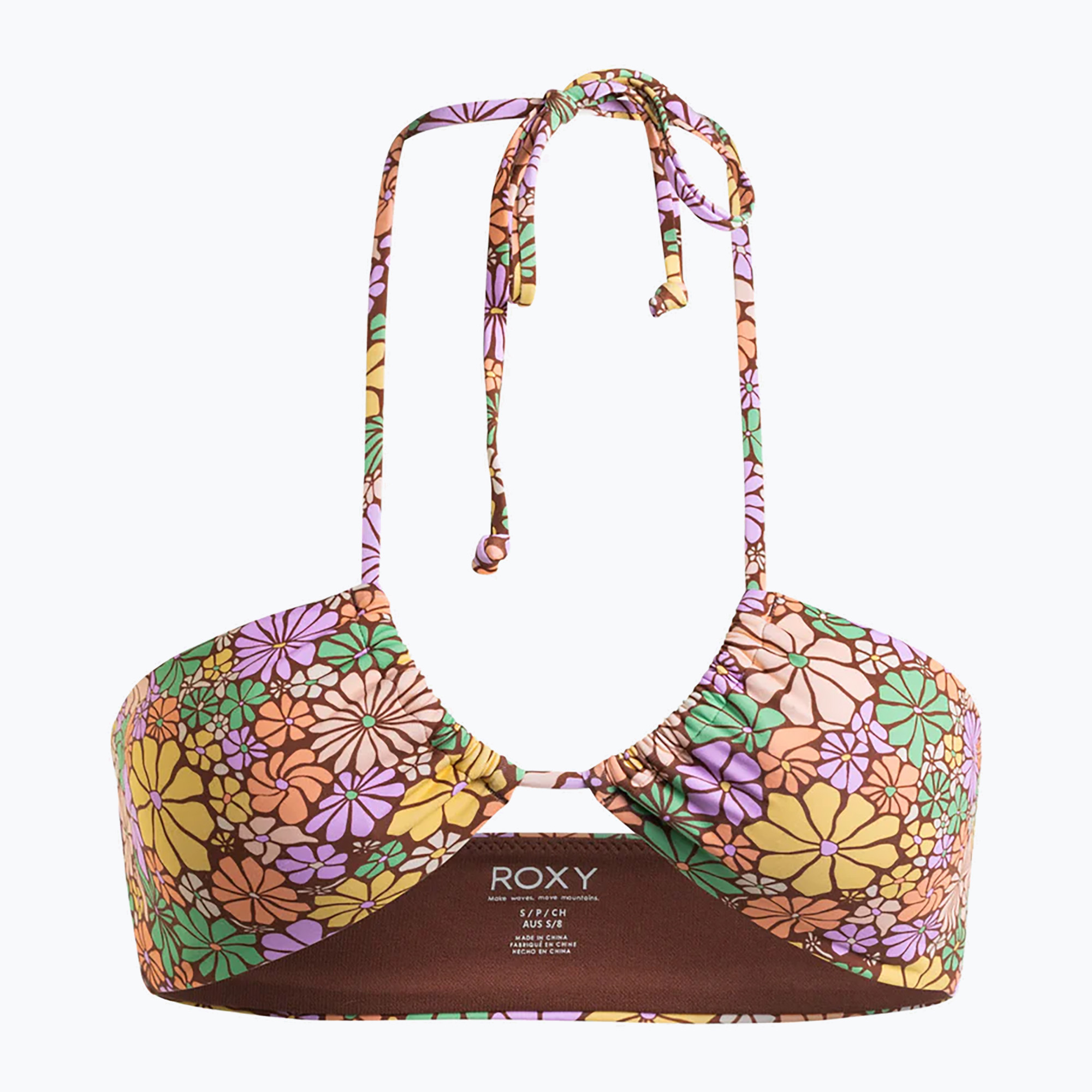 Vrchný diel plaviek ROXY All About Sol Bandeau root beer all about sol mini (All About Sol Bandeau ERJX305211)