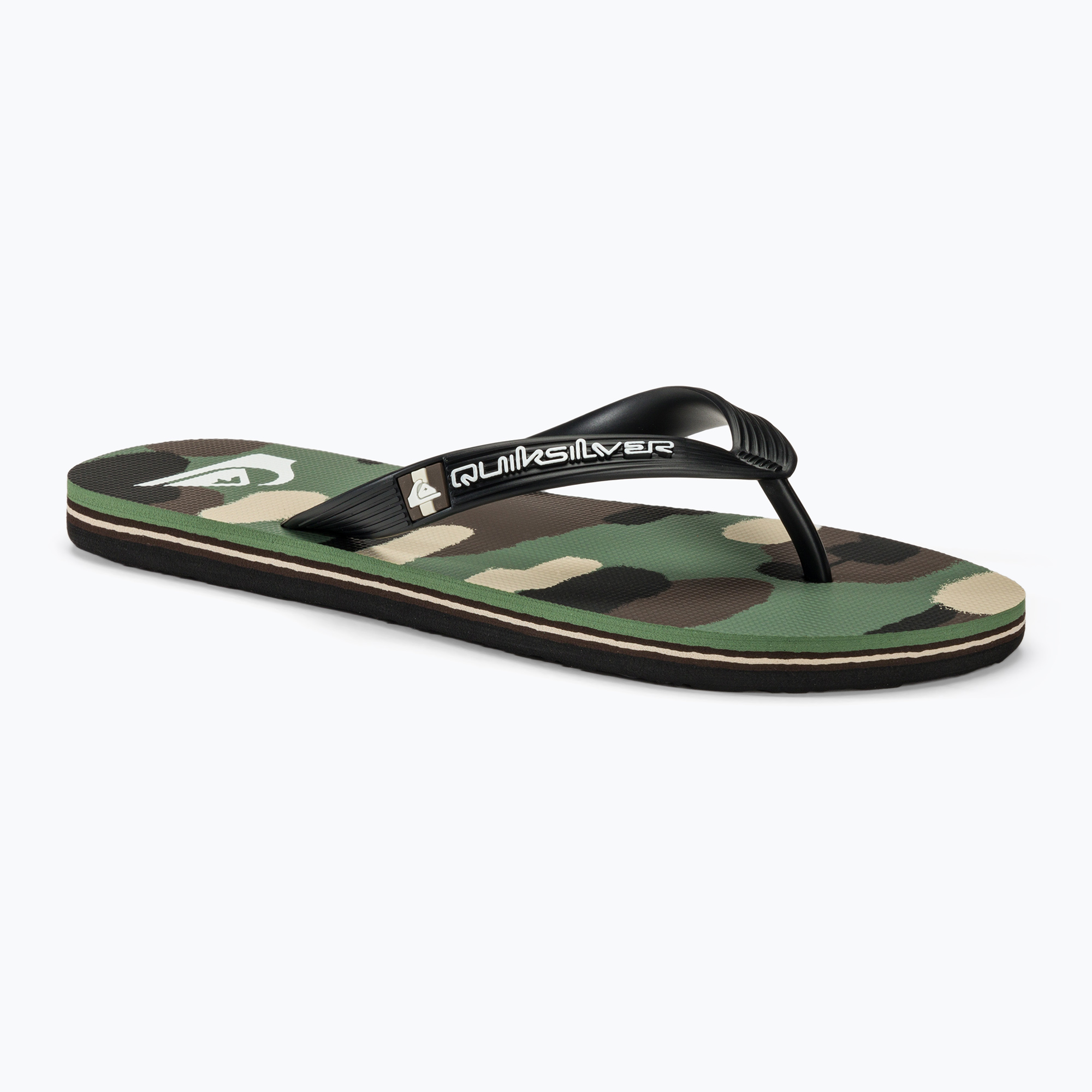 Pánske žabky Quiksilver Molokai Art II black/brown/green (Molokai Art II AQYL101360-XKCG)