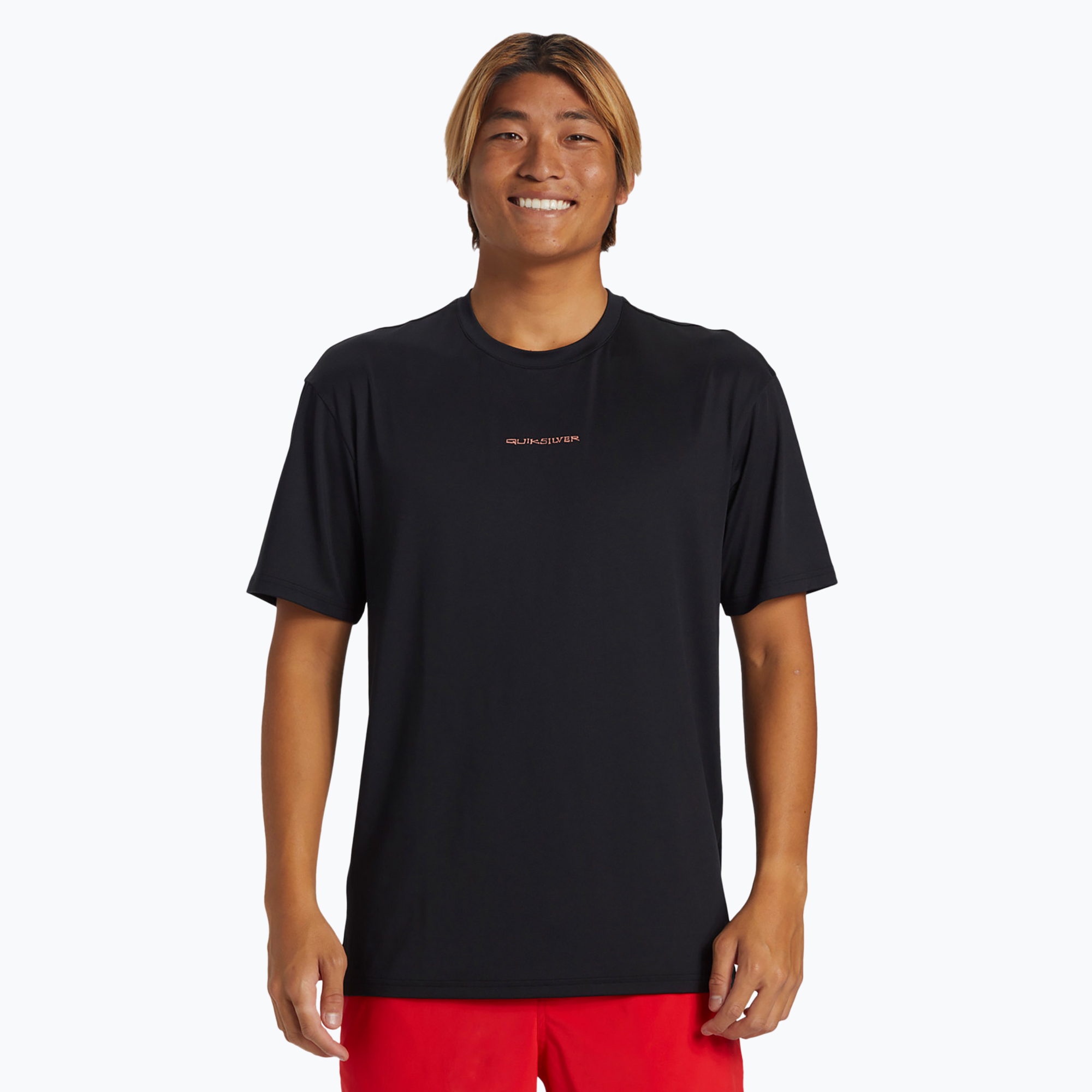 Pánske tričko na plávanieQuiksilver Everyday Surf Tee black/white (Everyday Surf AQYWR03135-XKKW)