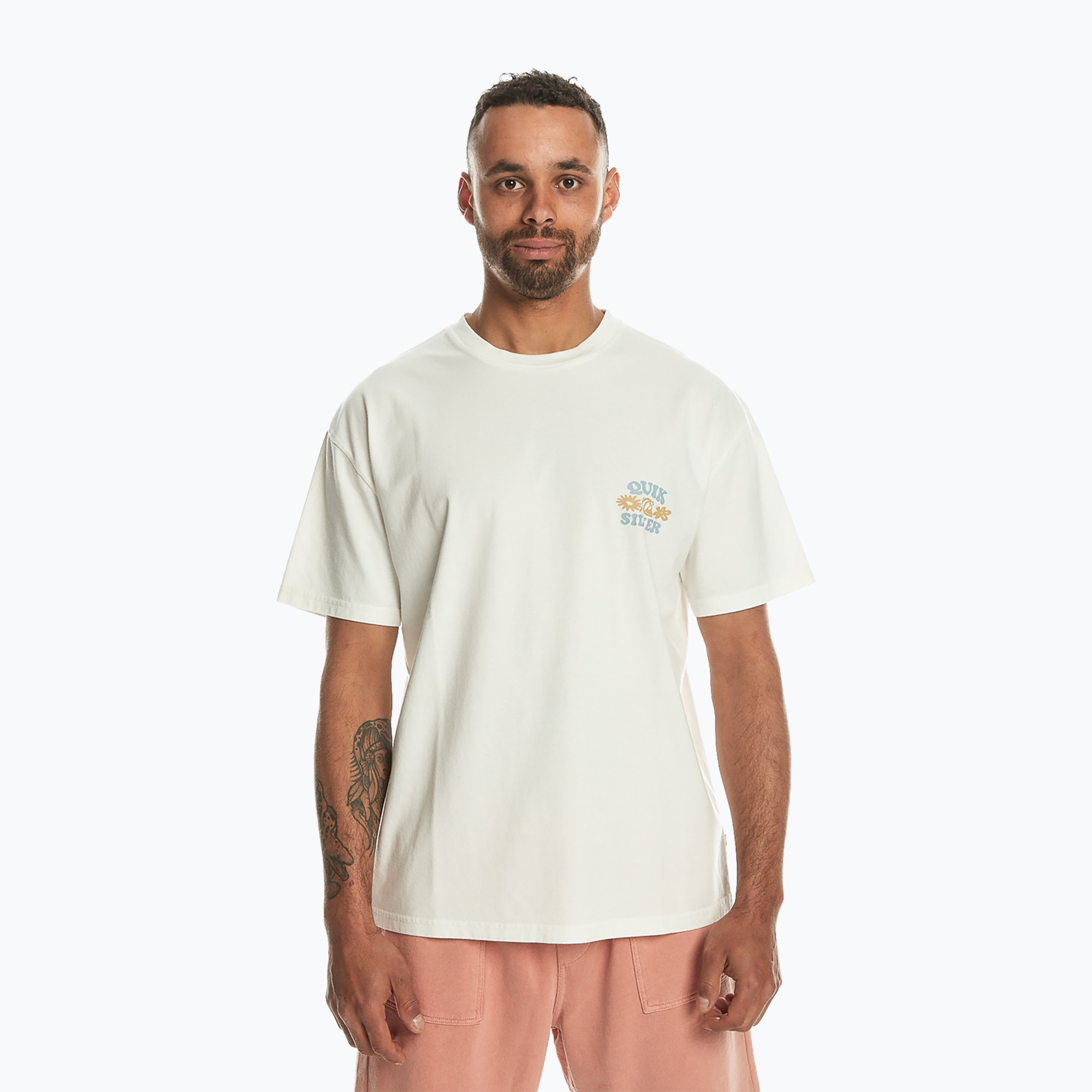 Pánske tričko Quiksilver Lifes Quik oyster white (Lifes Quik EQYZT07621-TFD0)