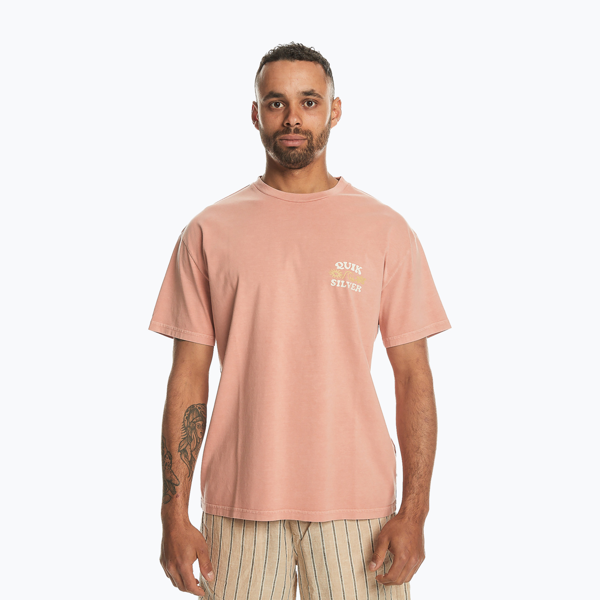 Pánske tričko Quiksilver Lifes Quik canyon clay (Lifes Quik EQYZT07621-MJR0)