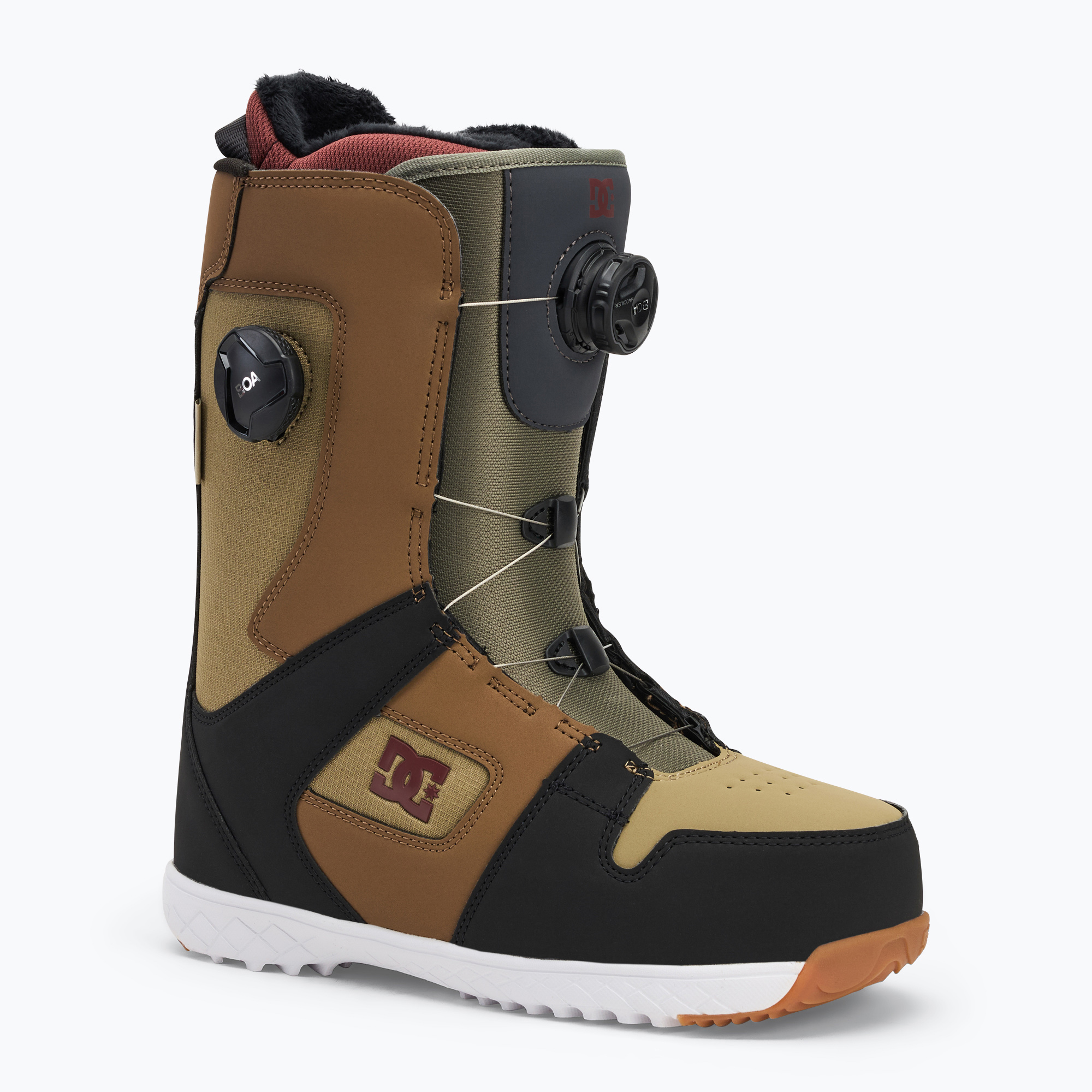 Dámske snowboardové topánky DC brown/green/black (Phase Boa Pro ADJO100037-XCGK)