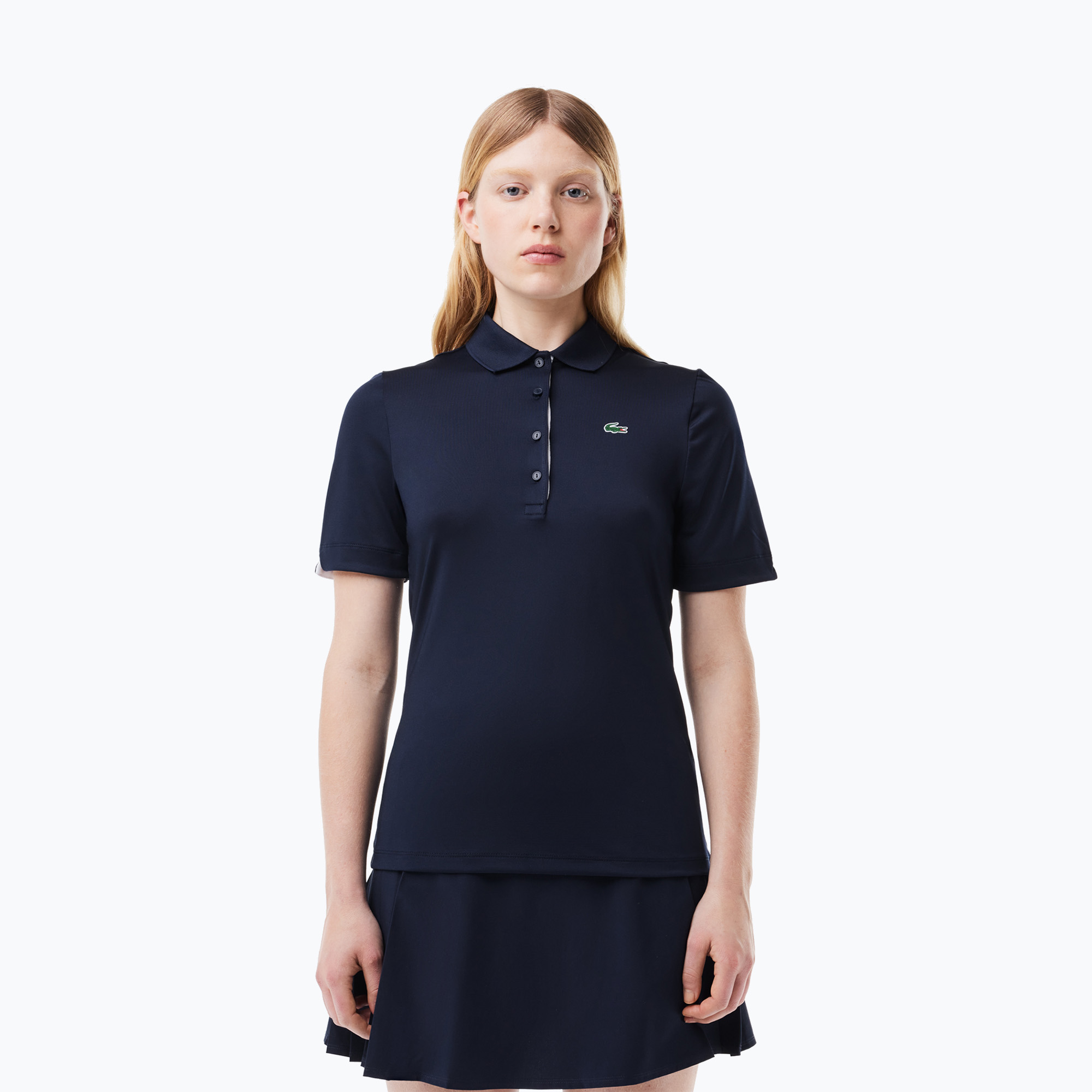 Dámske polo tričko Lacoste PF5179 navy blue/white (PF5179)