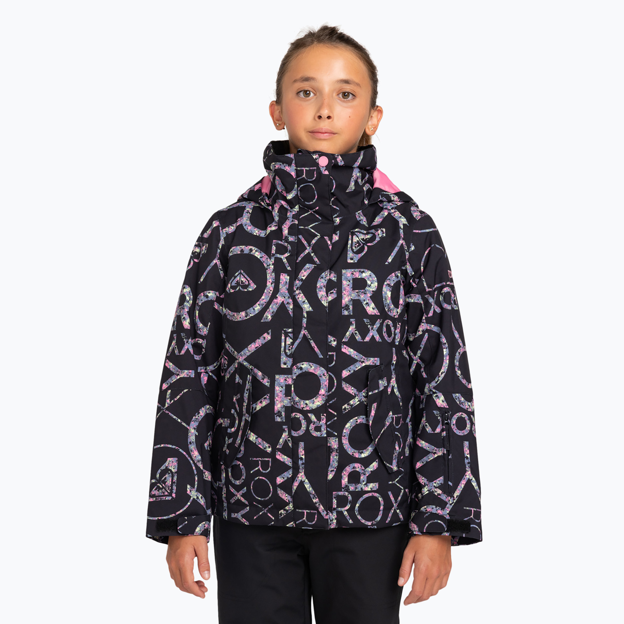 Detská snowboardová bunda ROXY Roxy Jetty Girl true black lluvia rg (Roxy Jetty Girl ERGTJ03178-KVJ2)