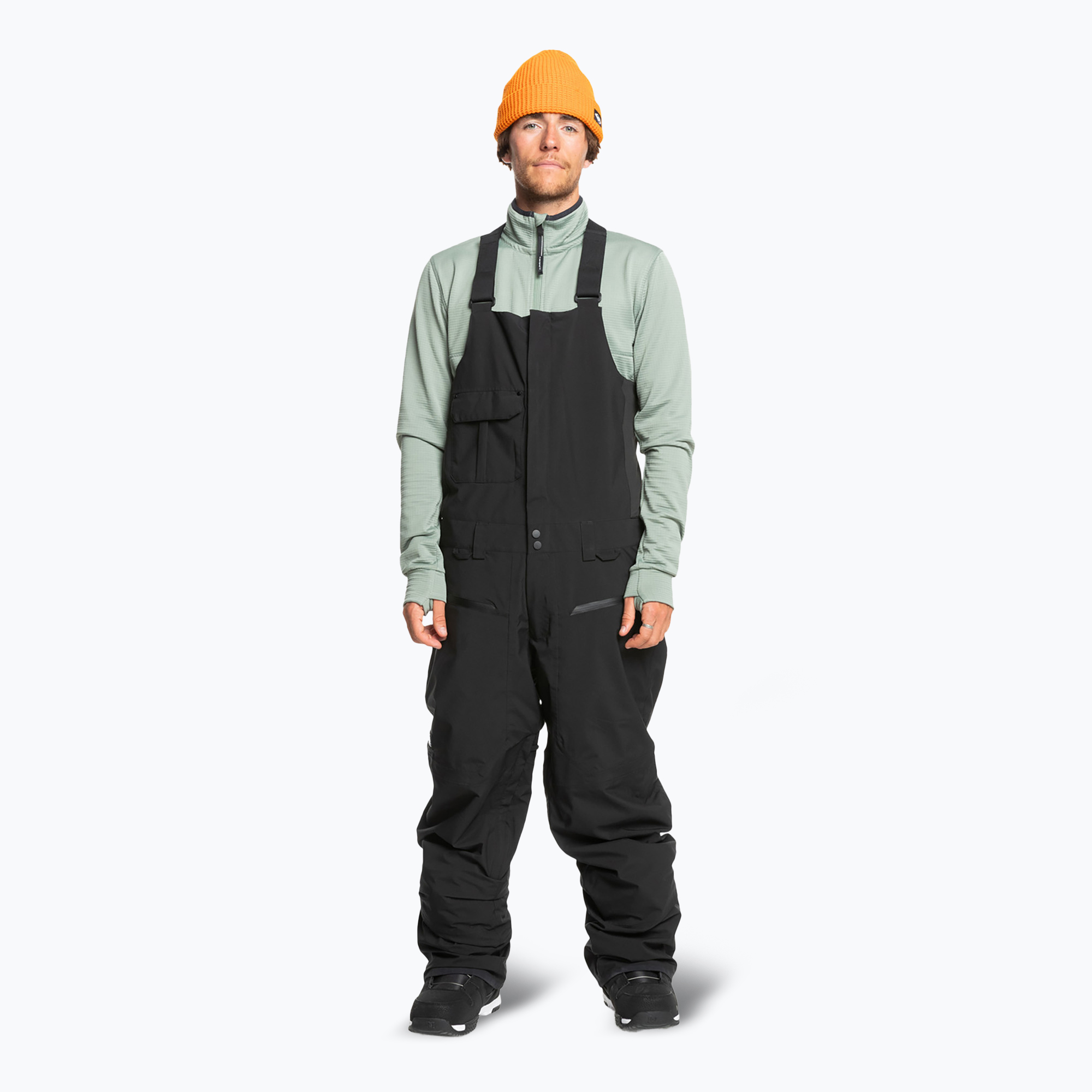 Pánske snowboardové nohavice Quiksilver Utility Bib true black (Utility Bib EQYTP03217-KVJ0)