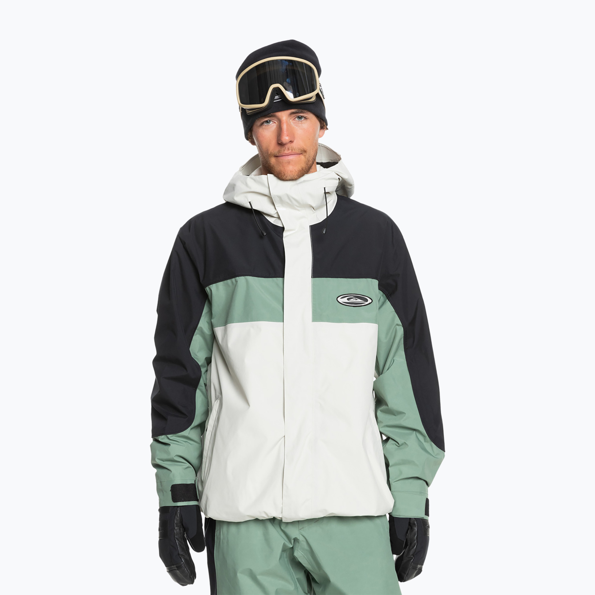 Pánska snowboardová bunda Quiksilver High Altitude Gore-Tex birch (High Altitude Gore-Tex EQYTJ03467-WDW0)