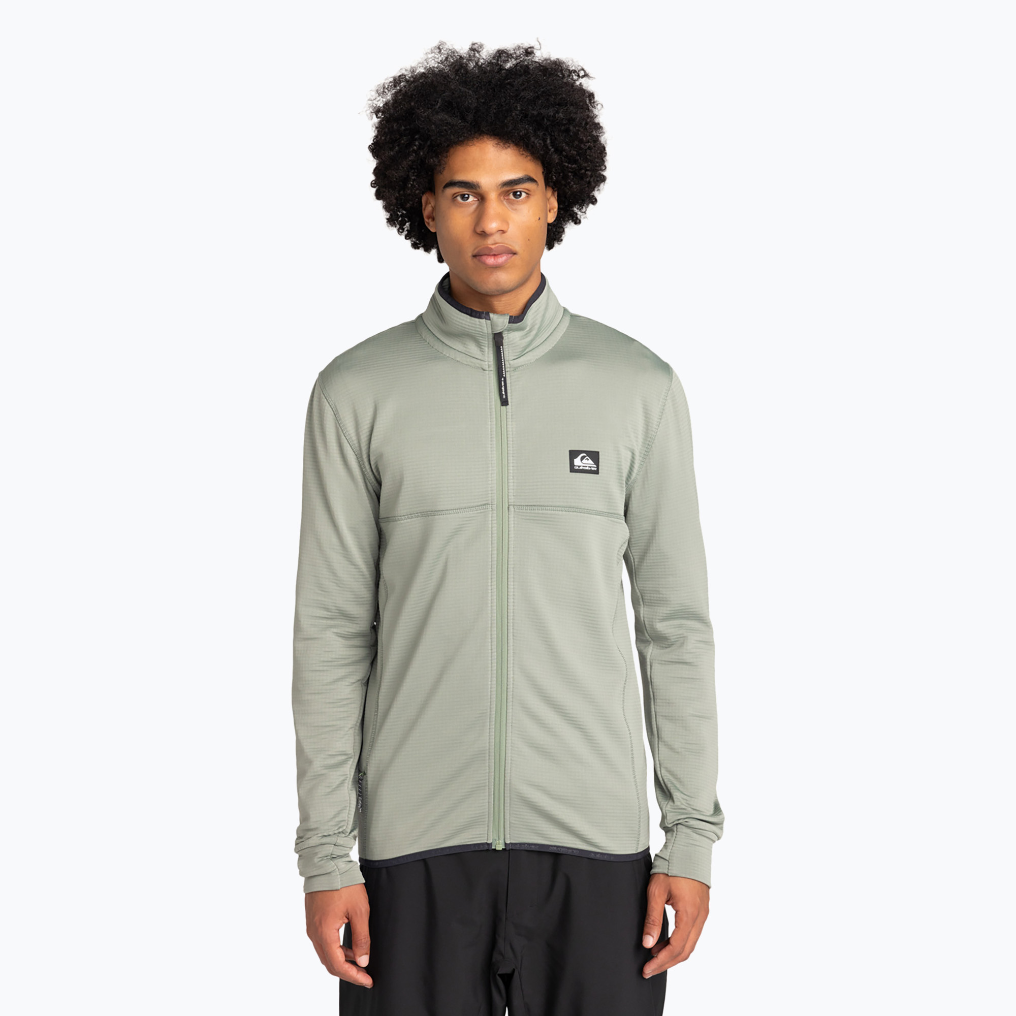 Pánska snowboardová mikina Quiksilver Steep Point Full Zip Fleece sea spray (Steep Point Full Zip Fleece EQYFT04969-GLW0)