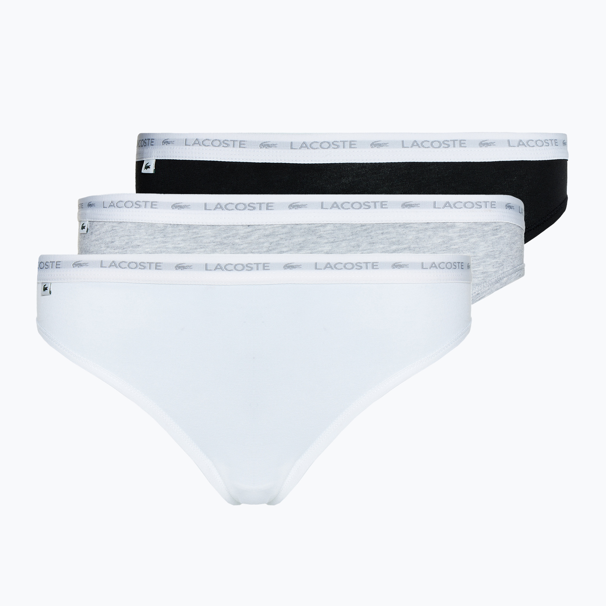 Dámske nohavičky Lacoste 8F1341 3 páry red/white/silver chine (8F1341)