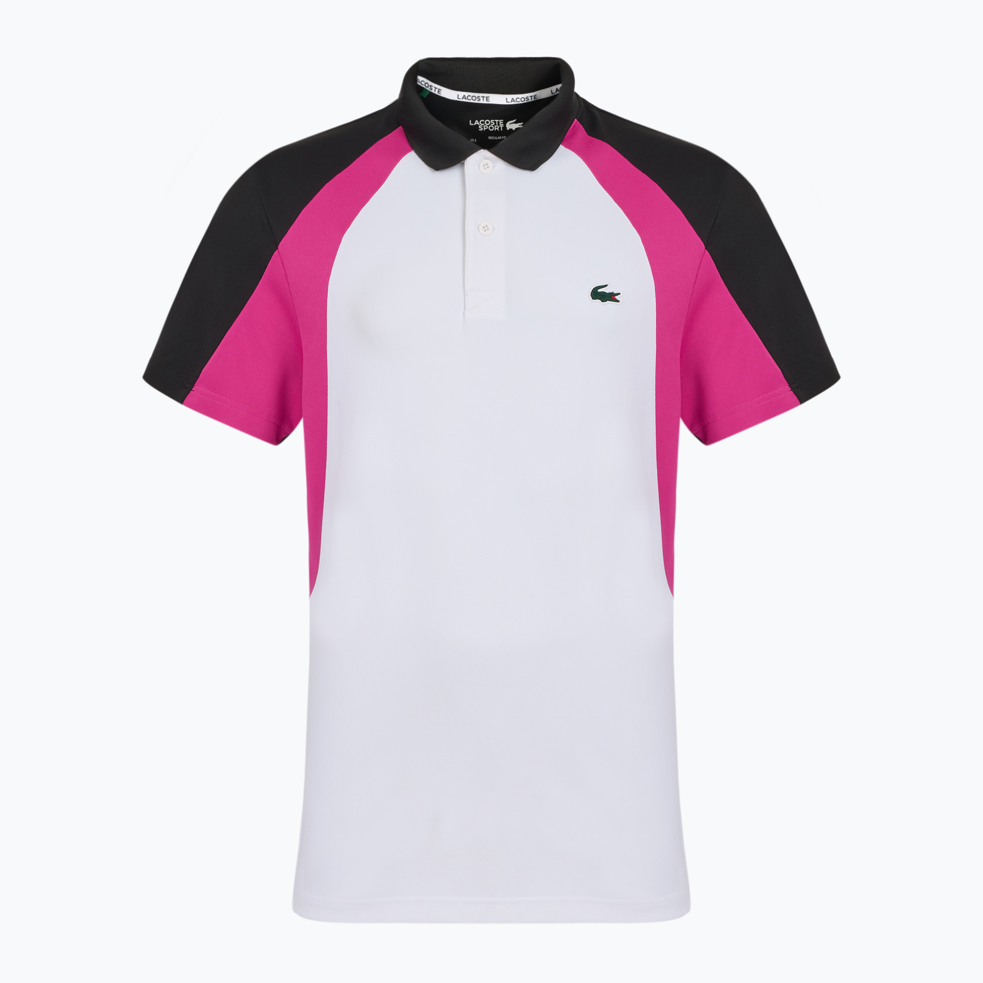 Pánske tričko Lacoste Tennis Polo DH8963 white/malva black (Polo DH8963)