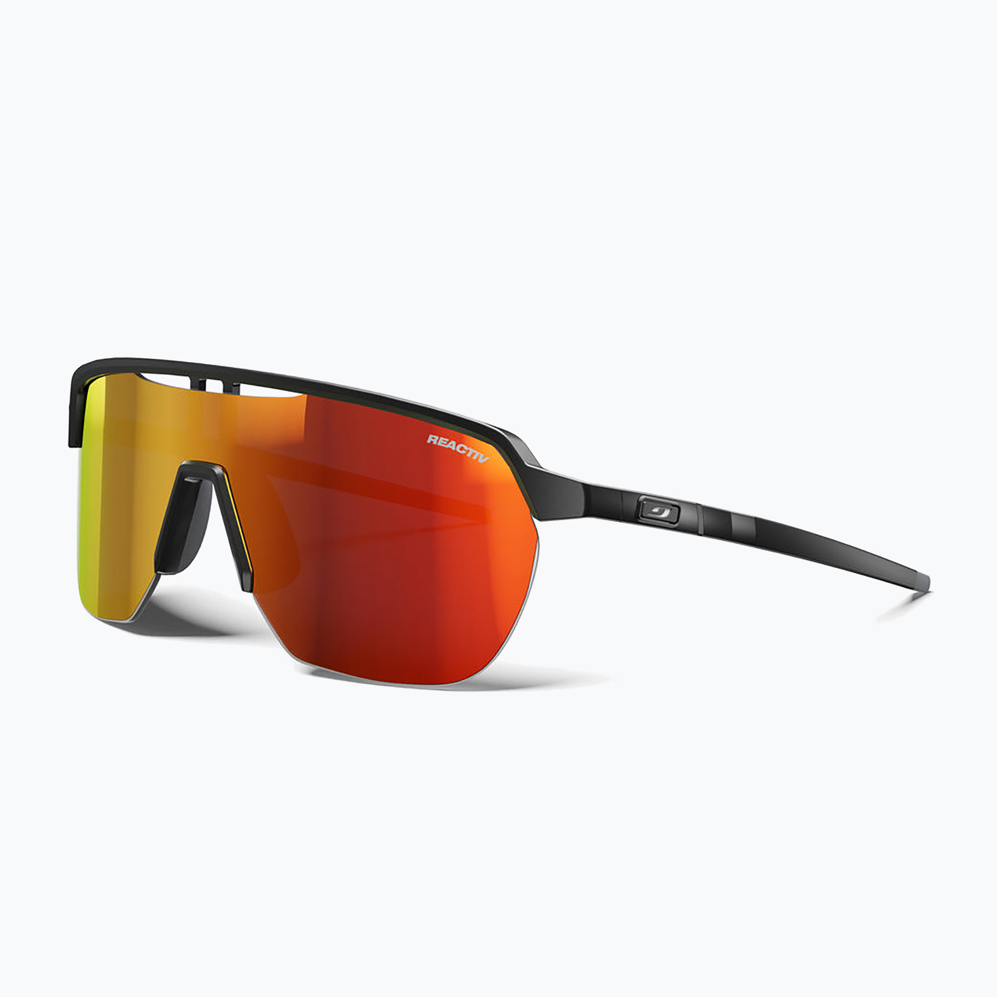 Slnečné okuliare Julbo Frequency Reactiv Light Amplifier matt black/gray/multilayer red (Frequency Reactiv Light Amplifier J5673314)