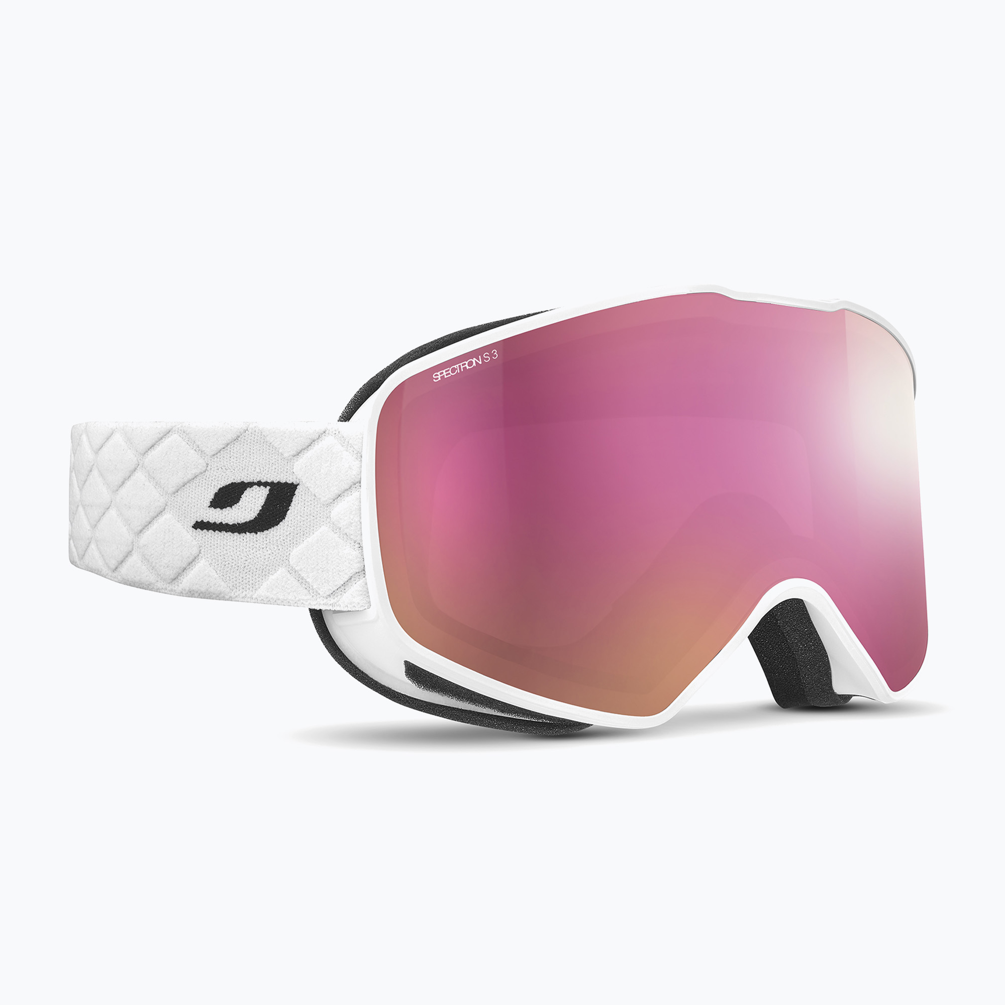 Lyžiarske okuliare Julbo Cyclon Spectron Glare Control white/ flash pink (Cyclon Spectron Glare Control J77391102)