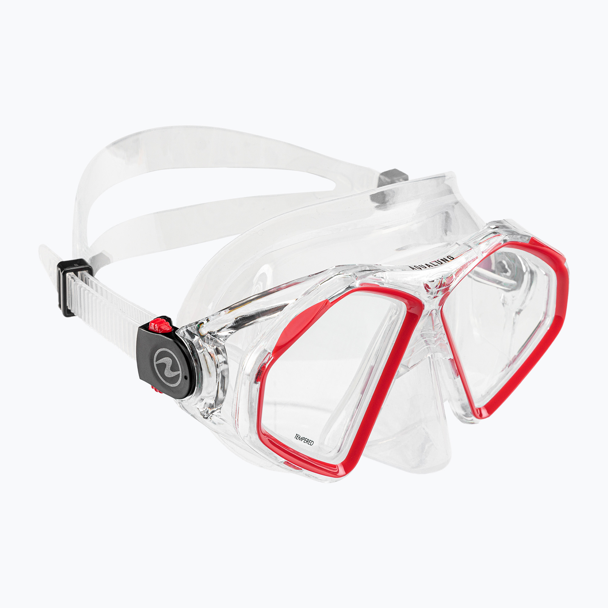 Potápačská maska Aqualung Hawkeye transparentná/červená MS5570006
