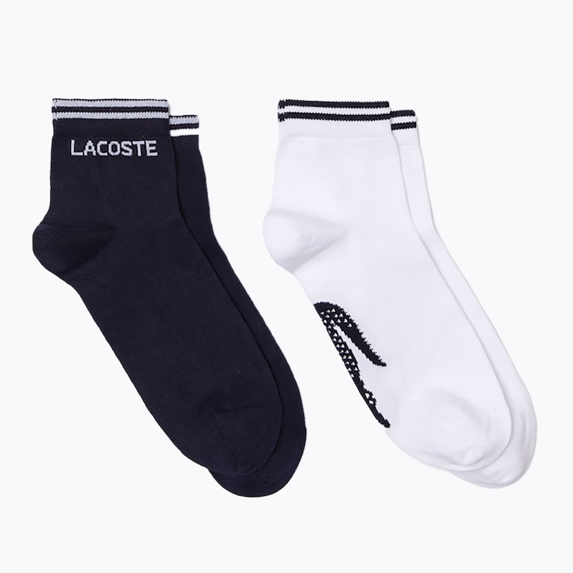 Lacoste pánske tenisové ponožky 2 páry námornícka modrá/biela RA4187